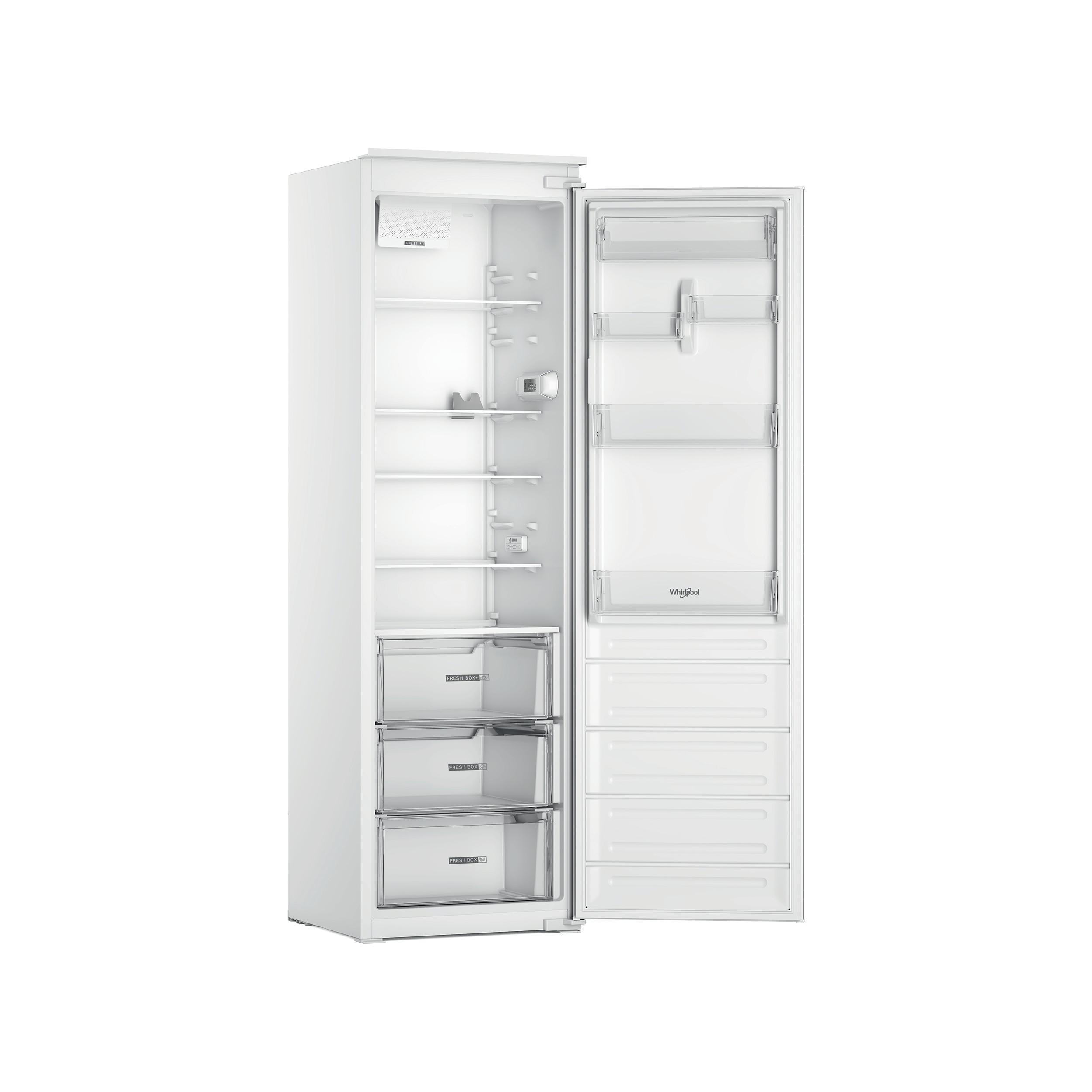 Whirlpool Kylskåp Inbyggda WHSD18A021B1 Steel Perspective open