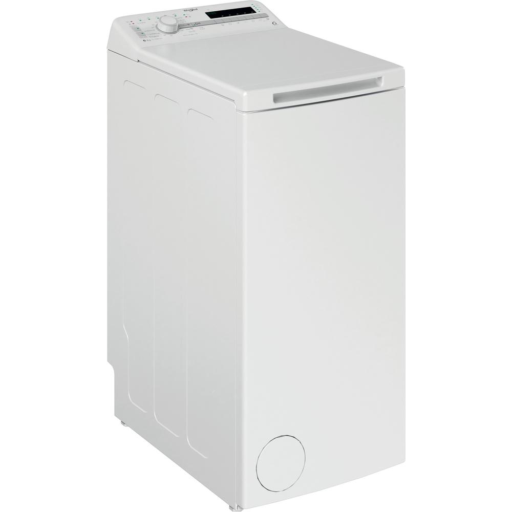 Whirlpool Veļas mazgājamā mašīna Brīvi stāvošs TDLR 6030S EU/N Balts Augšielādes D Perspective