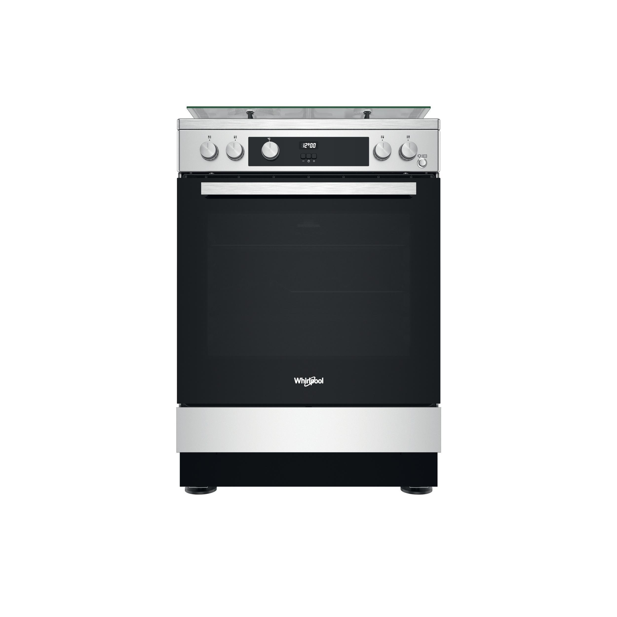 Whirlpool gas freestanding cooker: 60cm - WS67G1CMX/MEA