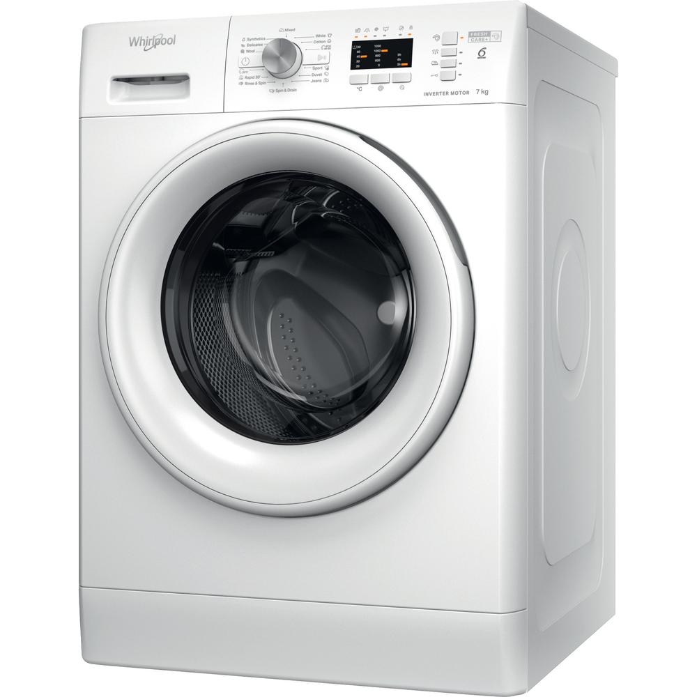 Whirlpool Washing machine Samostojni FFL 7259 W EE Bela Front loader B Perspective