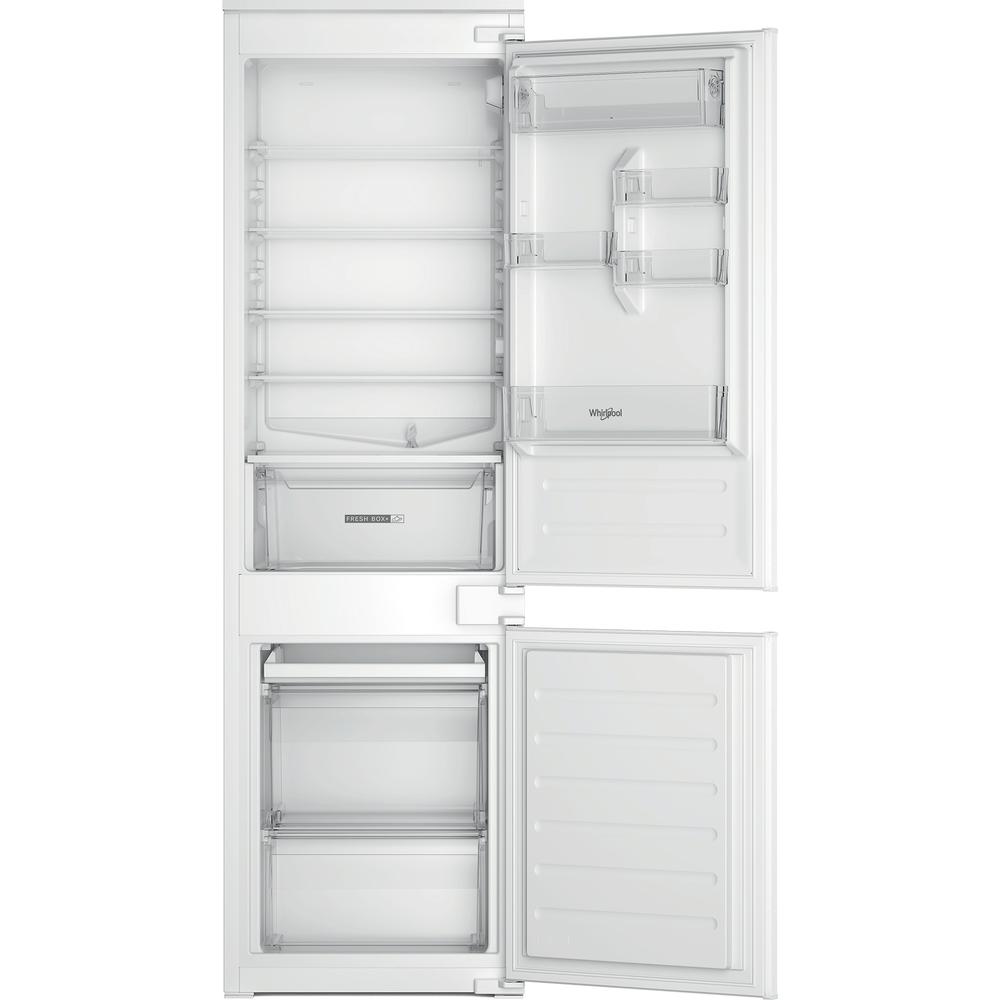 Whirlpool Комбиниран хладилник с камера Вграден WHC18D051A1 Бял 2 врати Frontal open