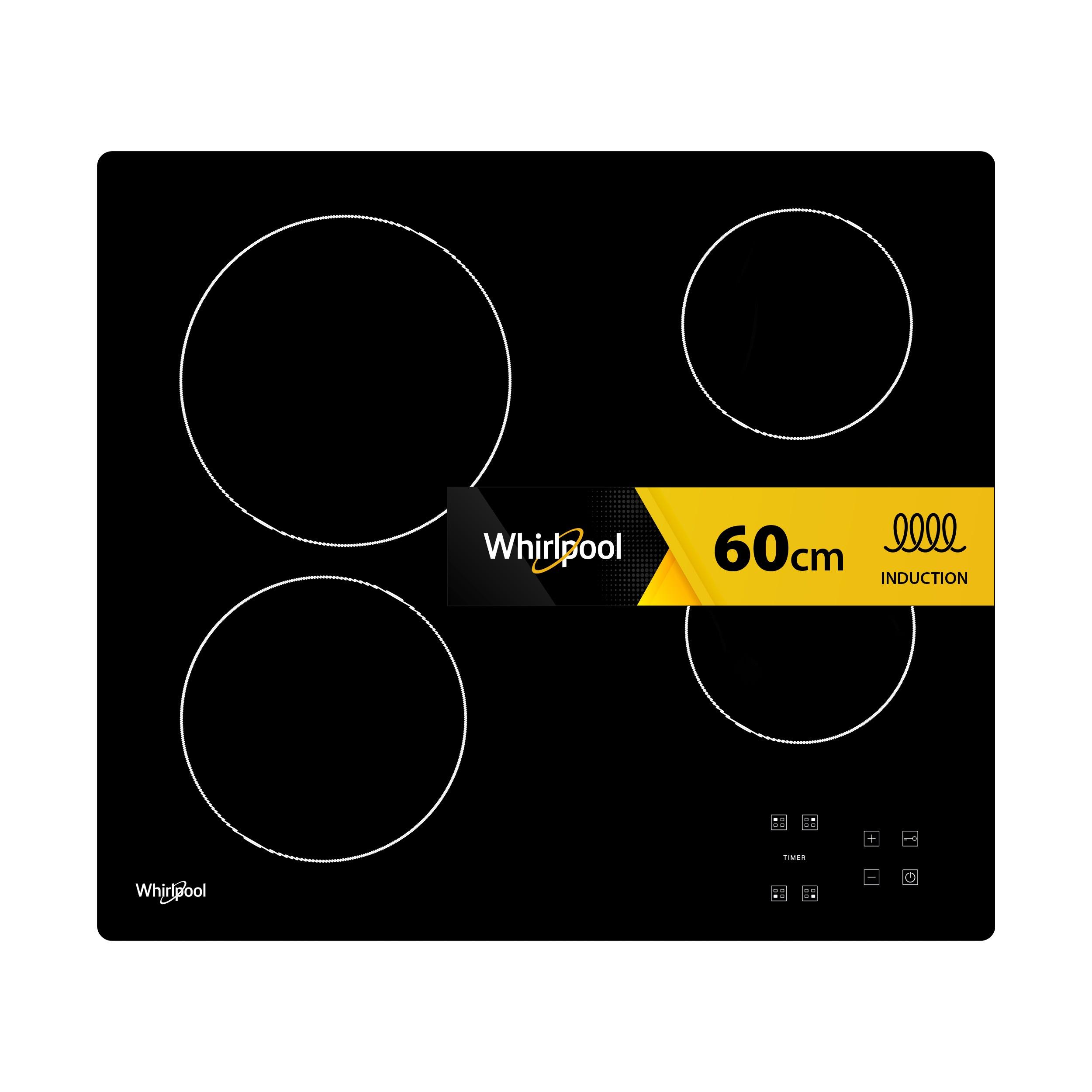 Whirlpool Kookplaat AKT 8090/NE Zwart Radiant vitroceramic Frontal