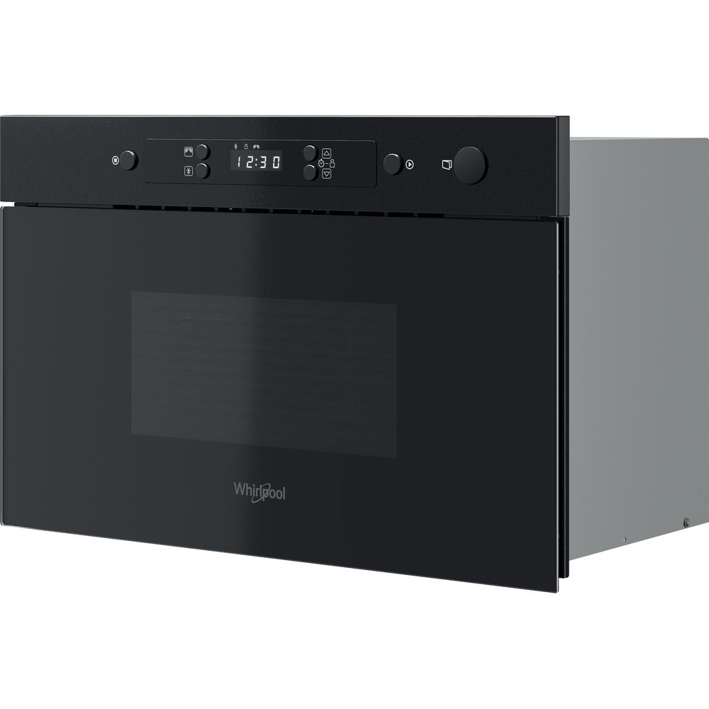 Whirlpool Mikrobangų krosnelė Įmontuojama MBNA900B Juoda Elektroninis 22 Tik mikrobangos 750 Perspective