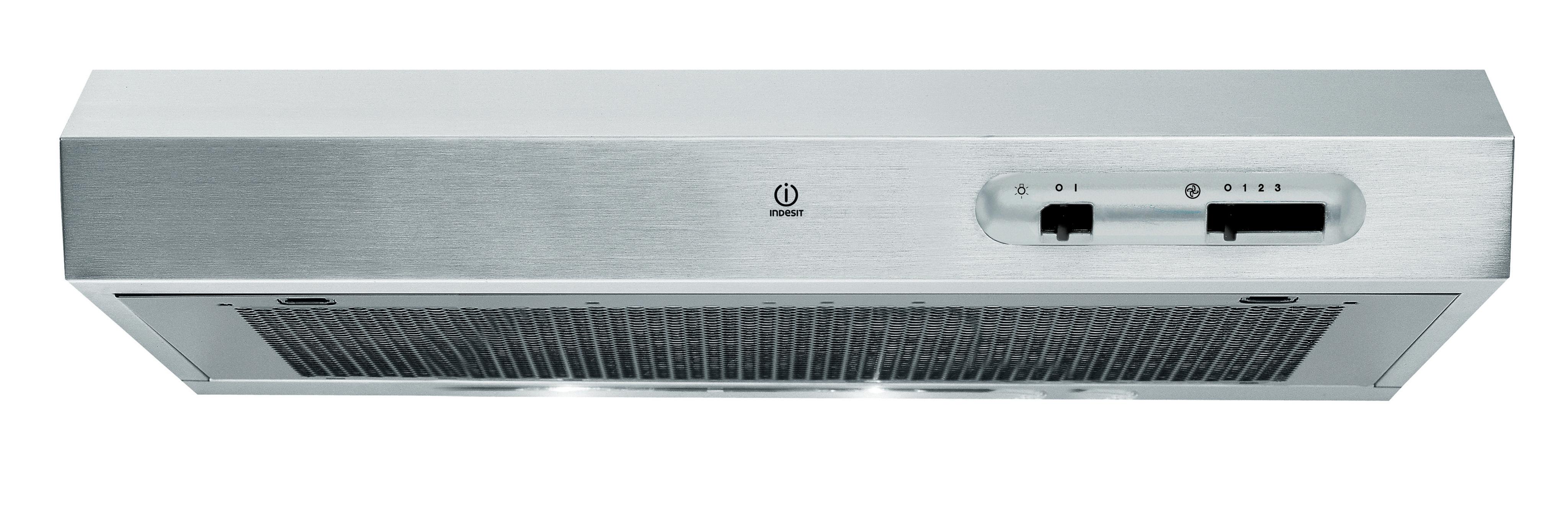 Indesit Hotte Encastrable ISLK 66 LS X Inox Pose-libre Mécanique Frontal