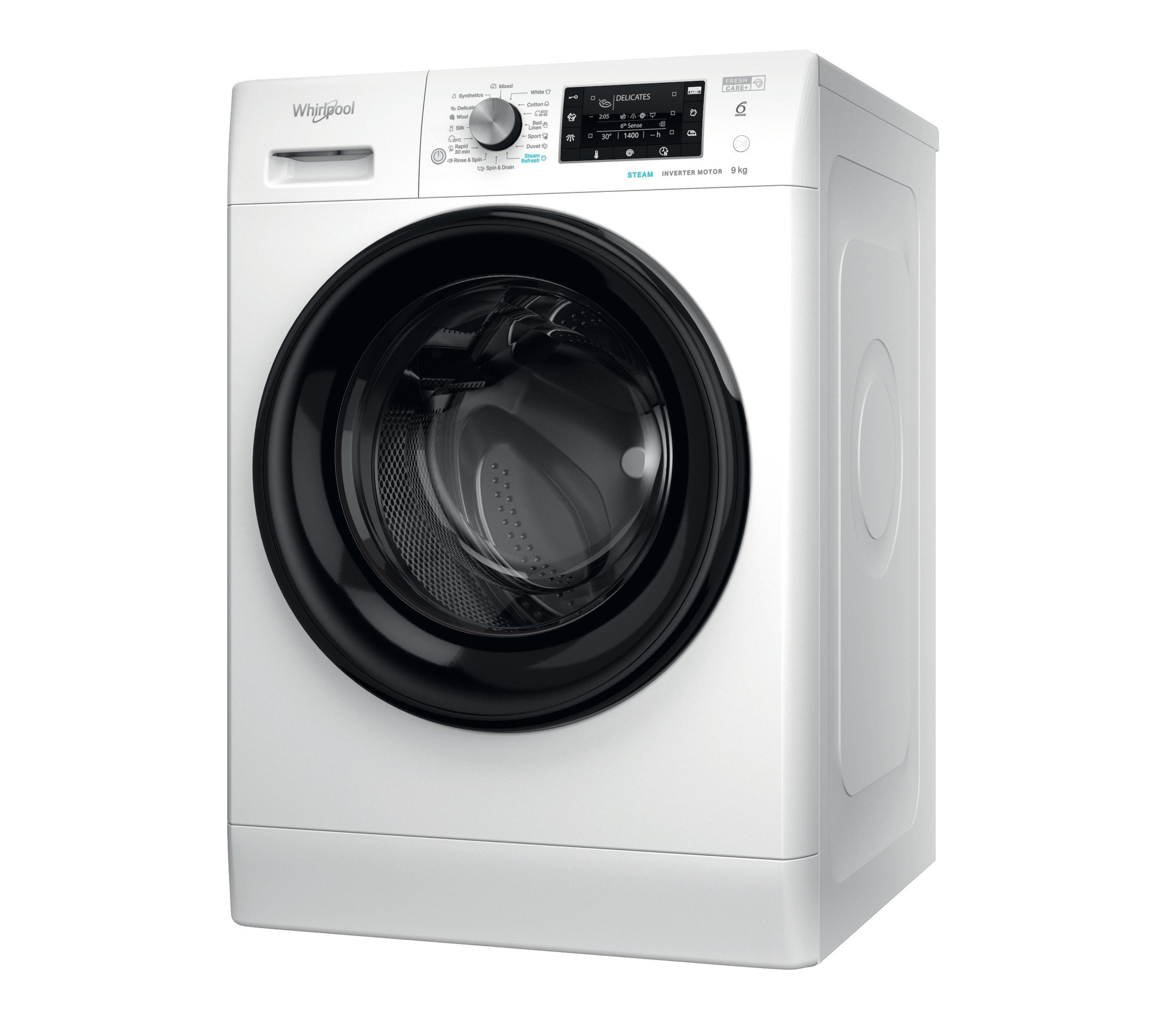 Whirlpool Maşină de spălat rufe Independent FFD 9448 BV EE Alb Încărcare frontală C Perspective