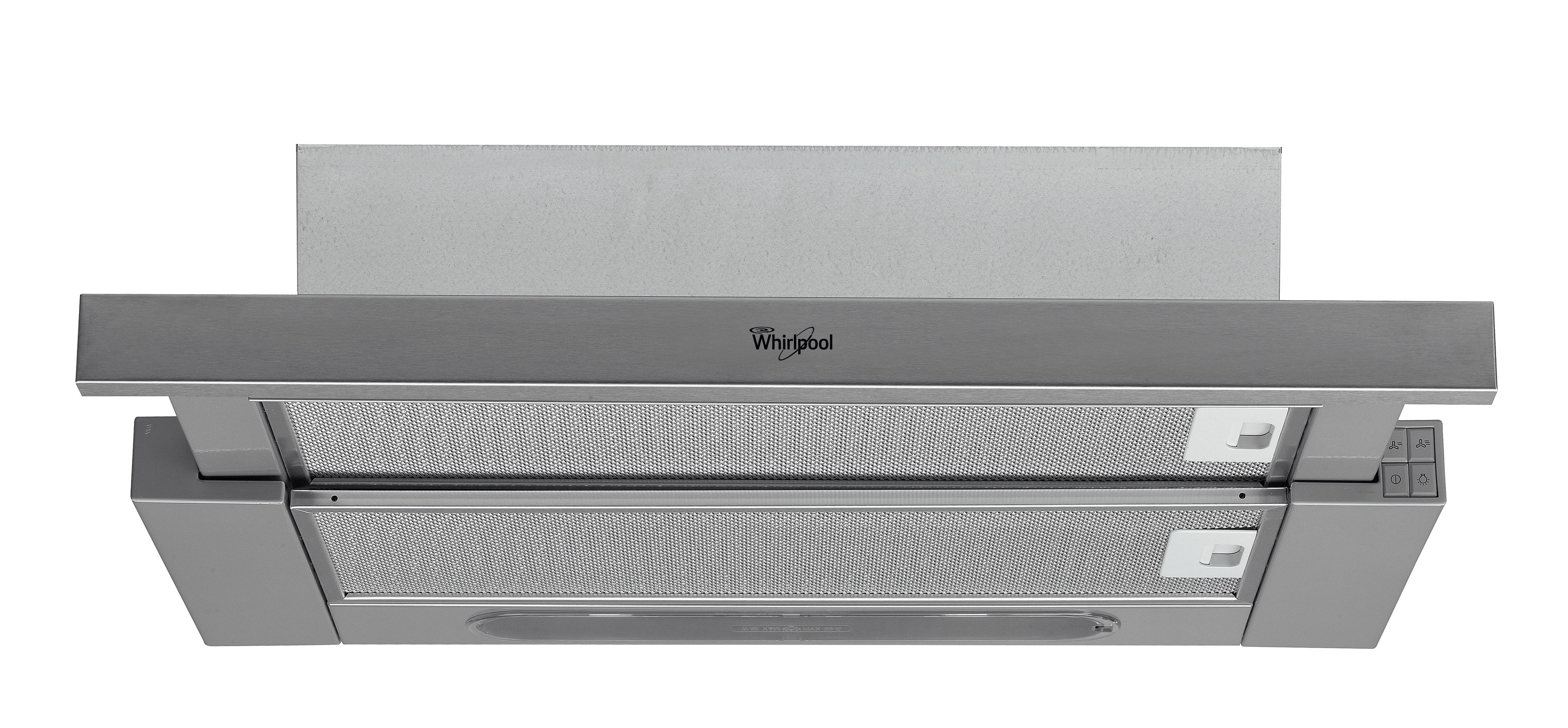 Whirlpool Páraelszívó Beépíthető AKR 747 IX/1 Szürke, fogantyúval és ráccsal Beépíthető Mechanikus Frontal