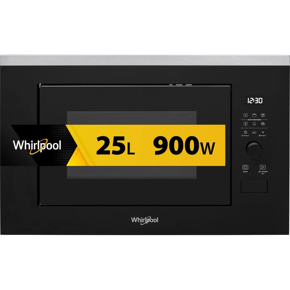 Whirlpool Mikrolaineahi Integreeritav WMF250G Roostevaba teras Elektrooniline 25 Mikrolained+grill 900 Frontal