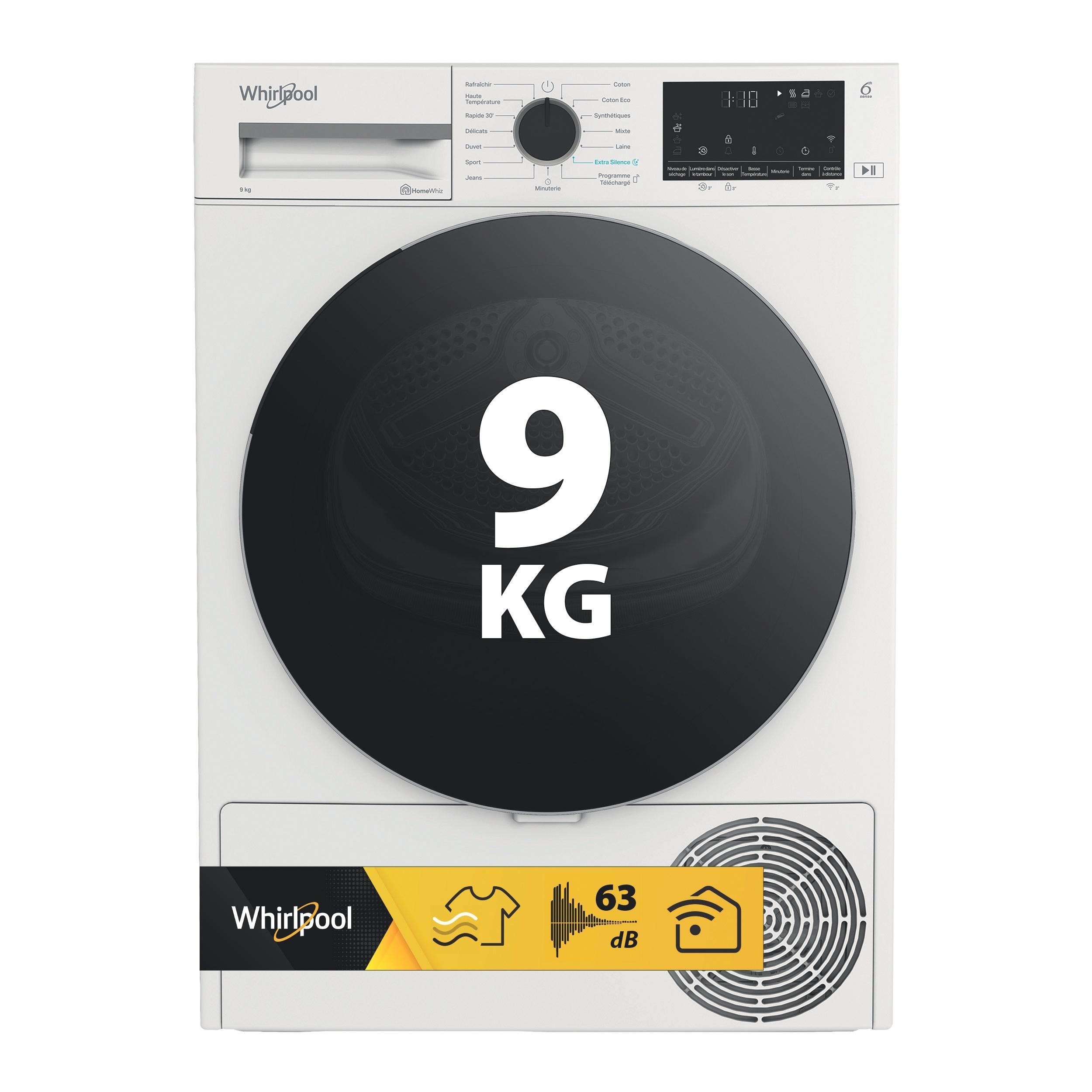 Whirlpool Sèche-linge C WD 94M WBS FR X Blanc Hero image