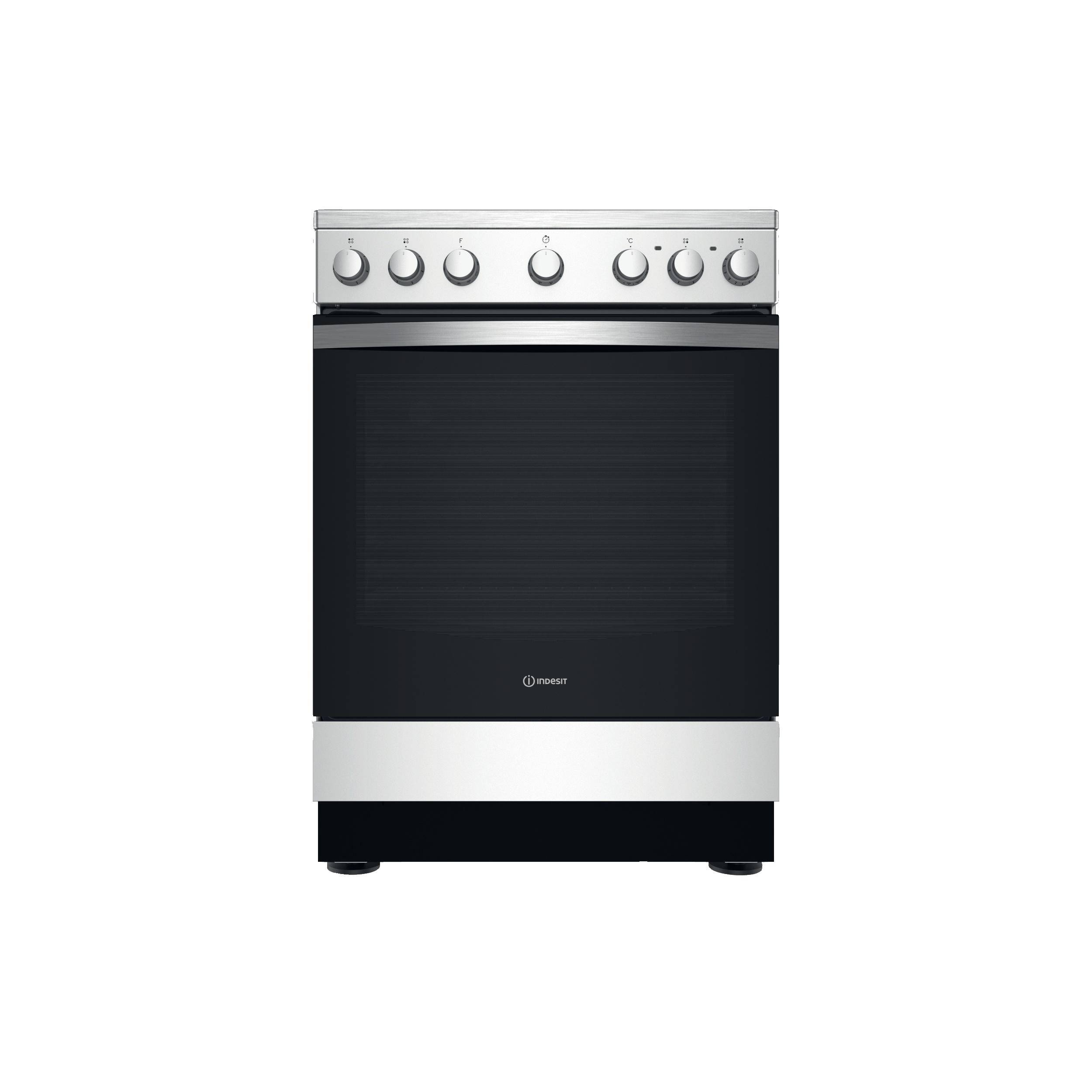 Indesit Cuisinière IS67V5PCX/E Inox Electrique Frontal
