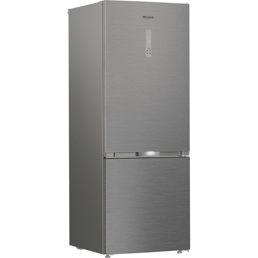 Whirlpool Комбиниран хладилник с камера Свободностоящи WHK2 6493 X5E Pearl Inox 2 врати Perspective