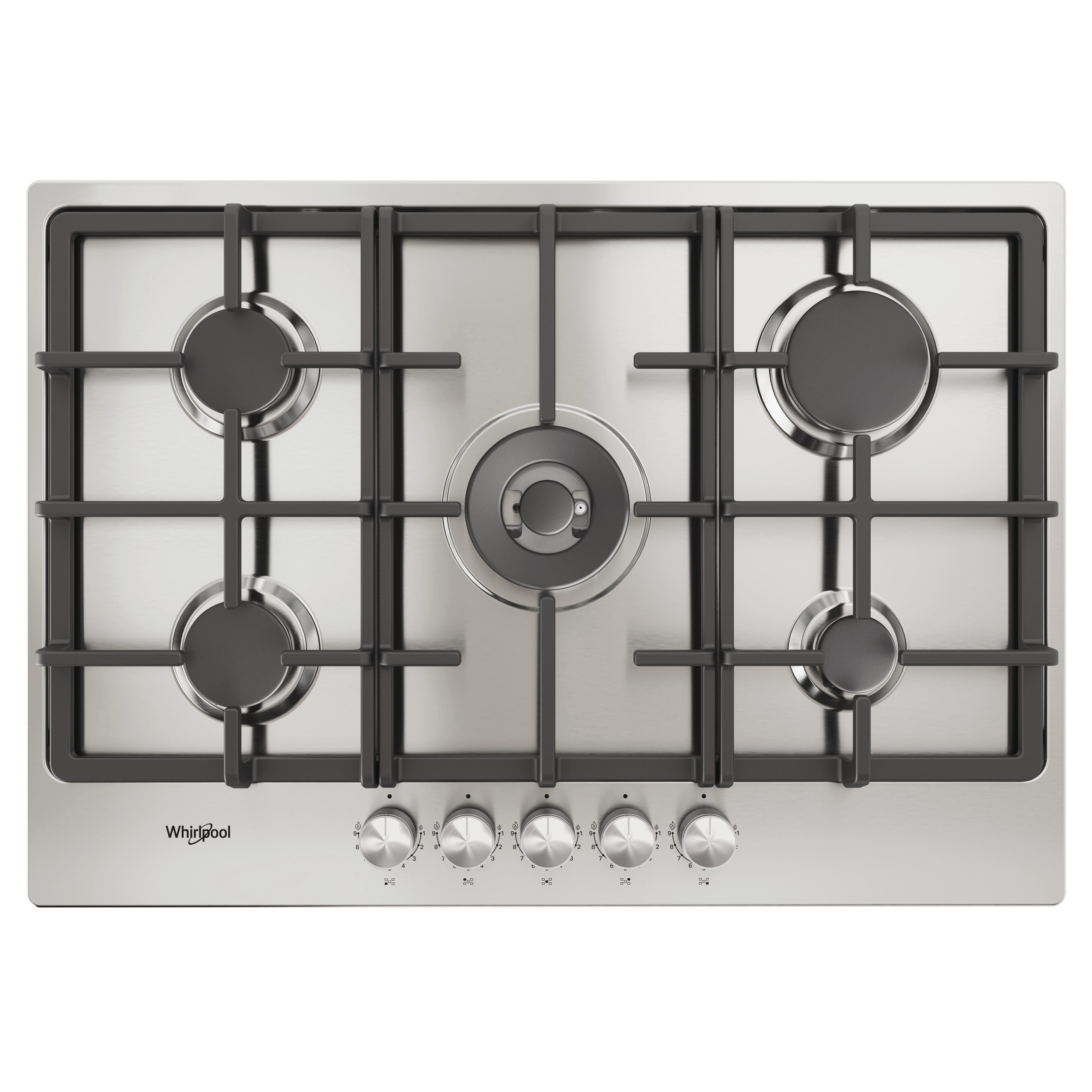 Whirlpool Μονάδα εστιών TKRL 761 IX K Inox Γκαζιού Frontal