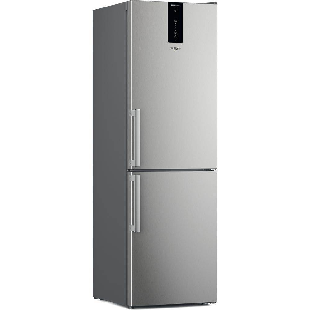 Whirlpool Fridge/freezer combination Samostojni W7X 82O OX H Optic Inox 2 doors Perspective