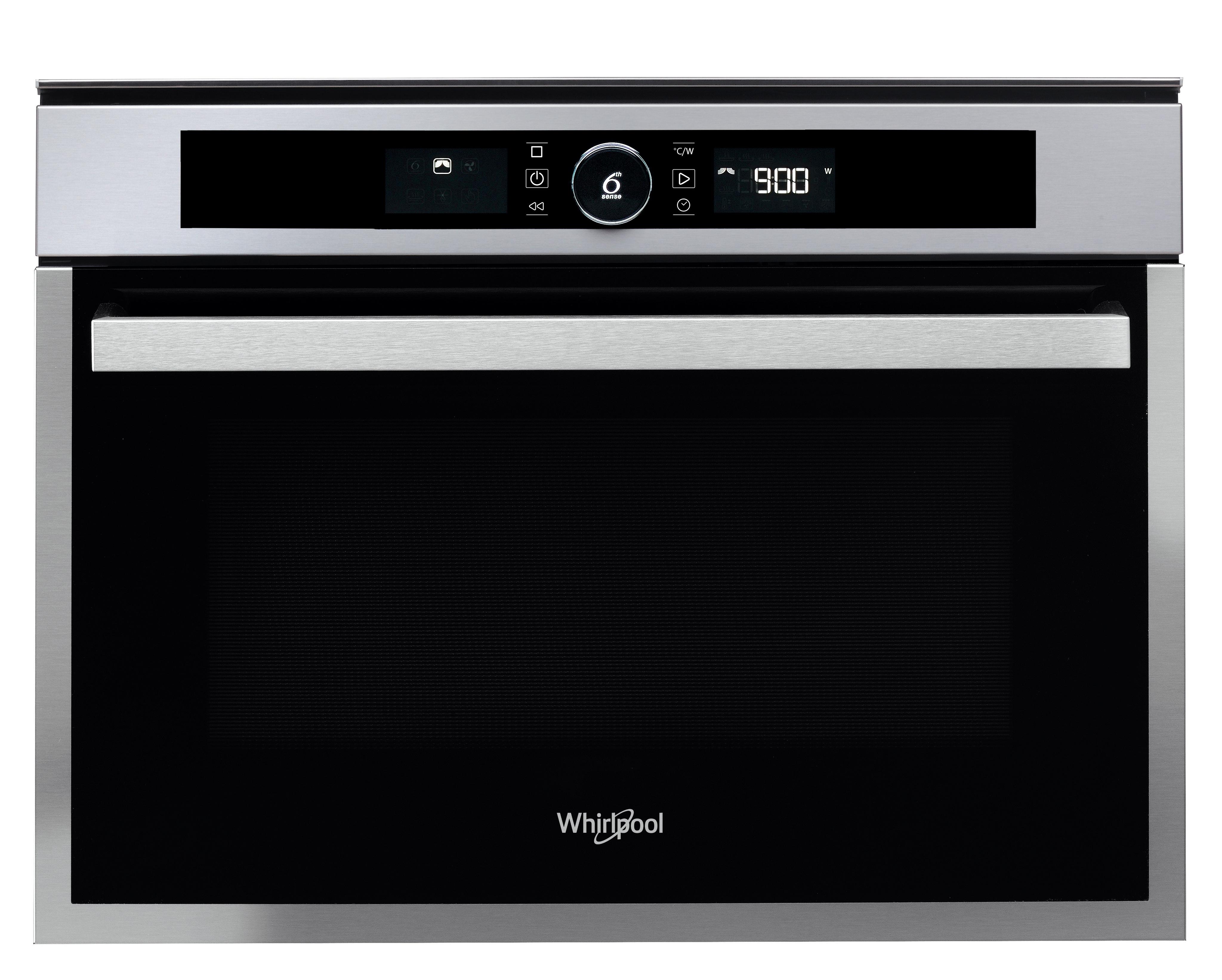 Whirlpool Microondas Encastre AMW 509/IX Acero inoxidable Electrónico 40 MW-Combi 900 Frontal