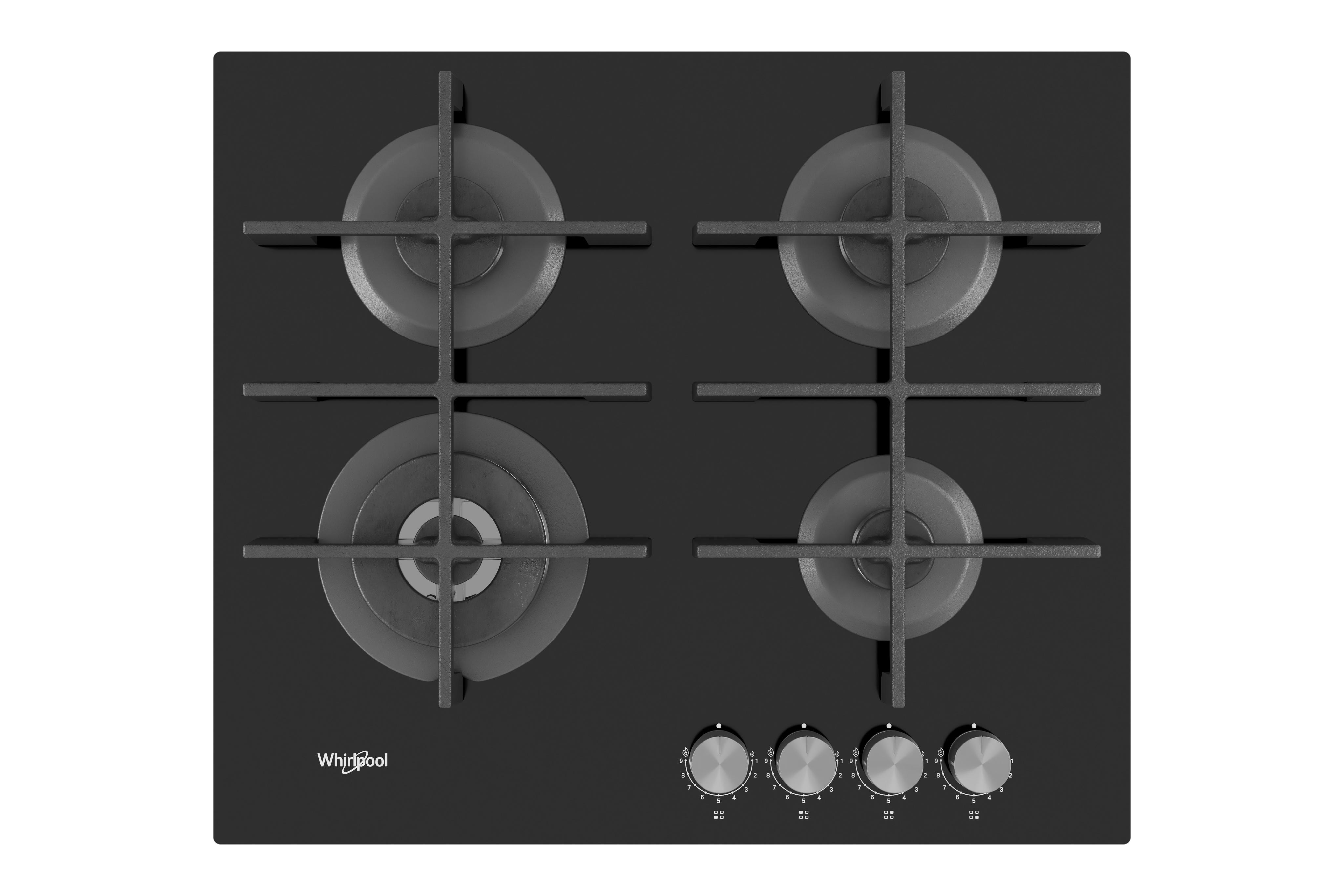 Whirlpool Plīts virsma AKWL 628/NB Melns Gāzes Frontal