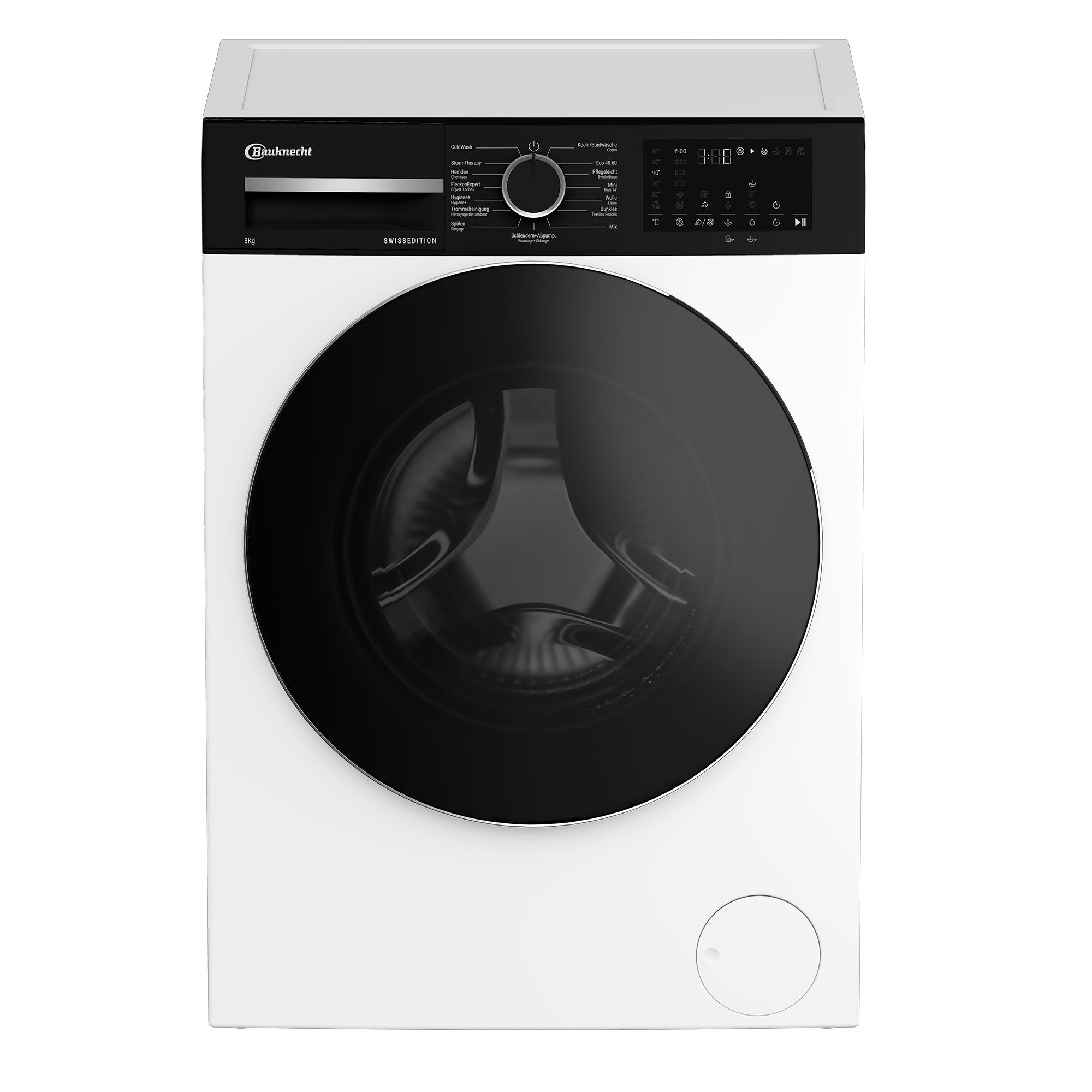 Bauknecht Lave-linge Appareil à pose libre BKWM8AD7 Blanc Chargeurs frontaux A Frontal