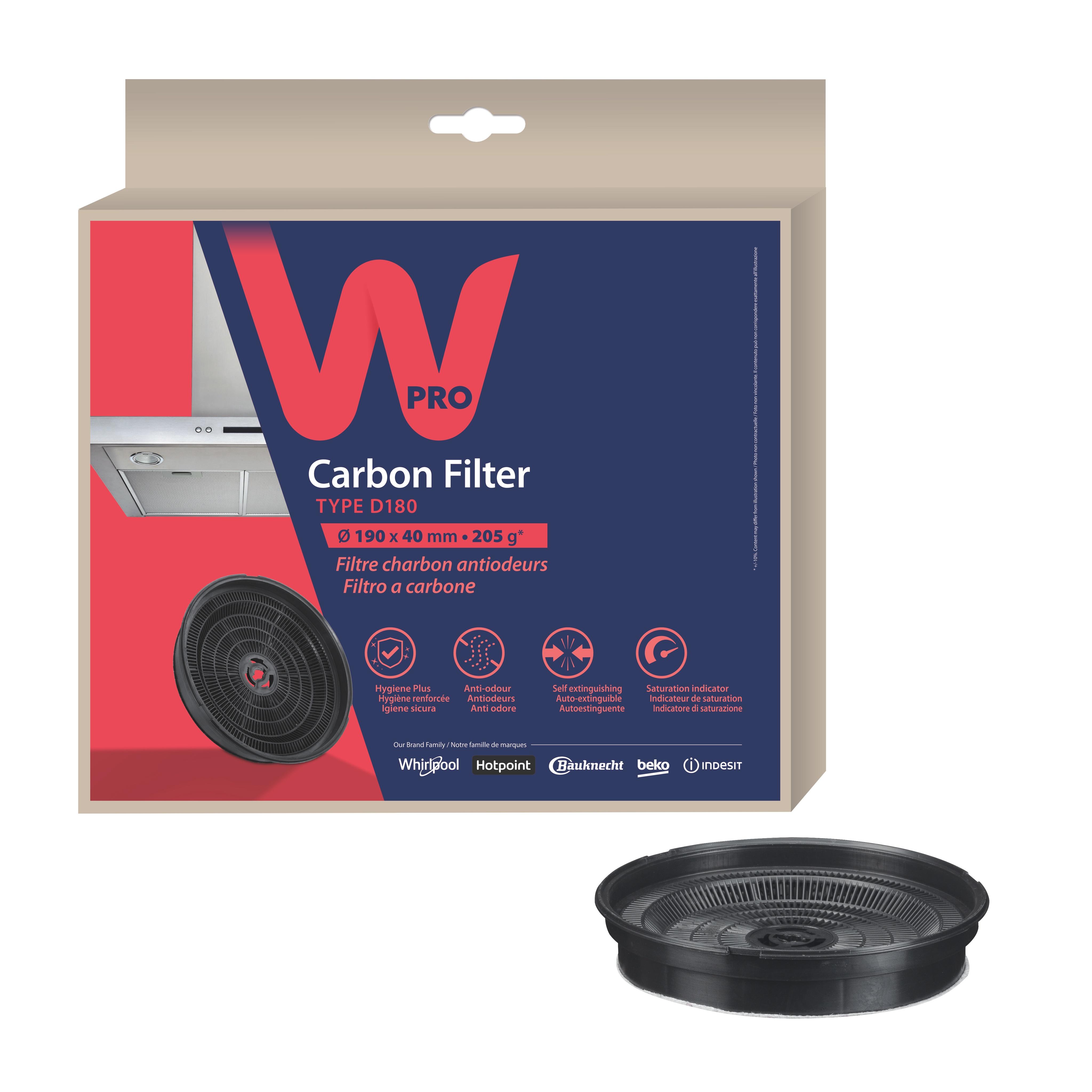 Carbonfilter anti-geur type D180