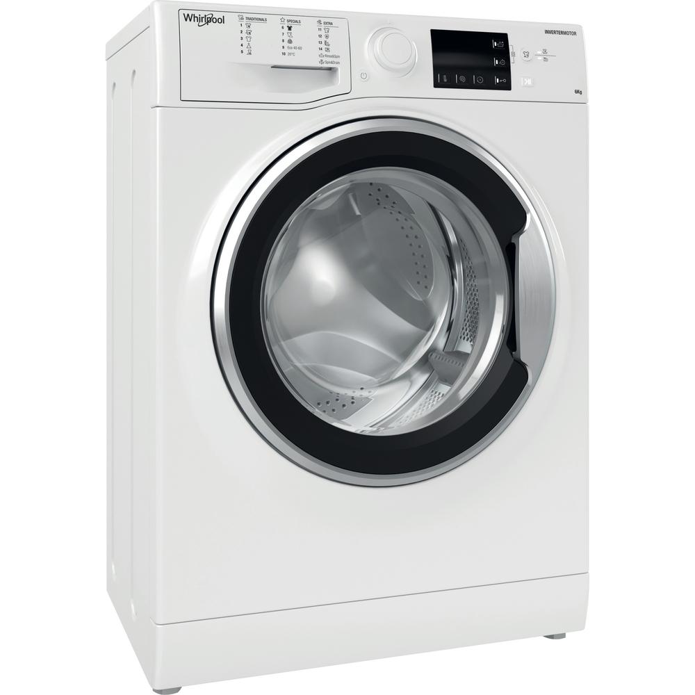 Whirlpool Washing machine Samostojeći WRBSB 6228 W EU Bela Prednje punjenje E Perspective