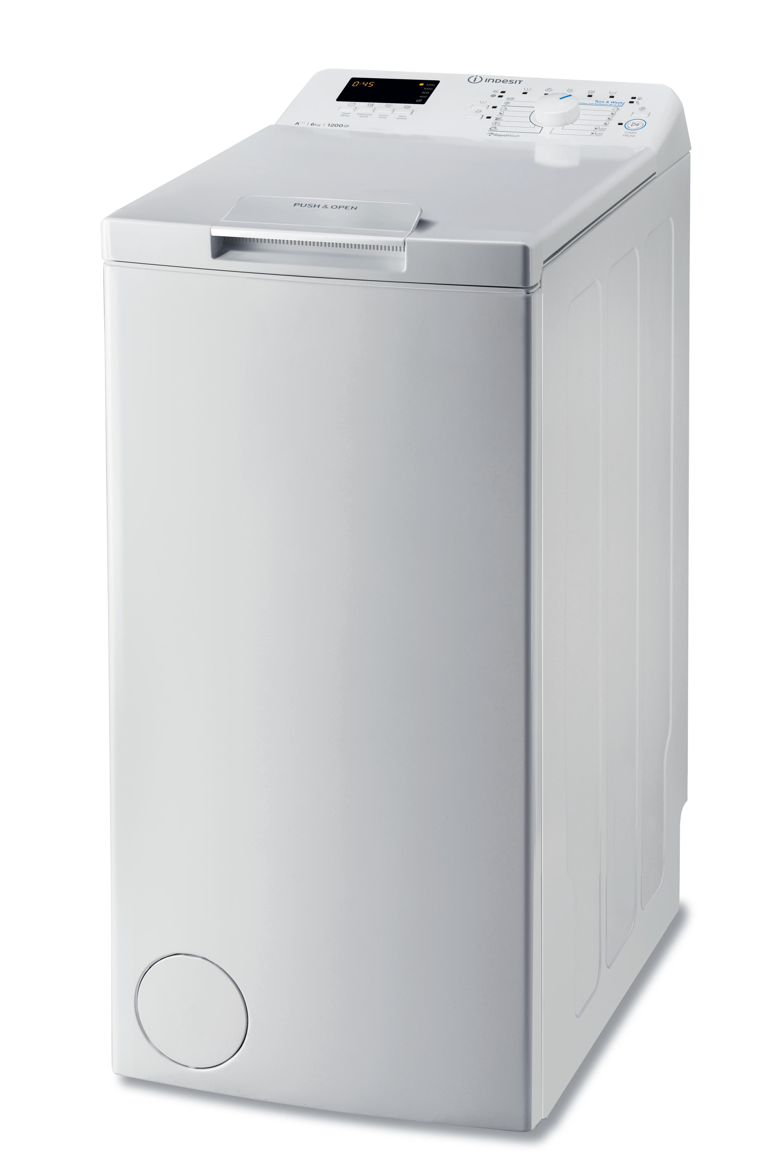 Indesit Пральна машина Соло BTW D61253 (EU) Білий Top loader A+++ Perspective