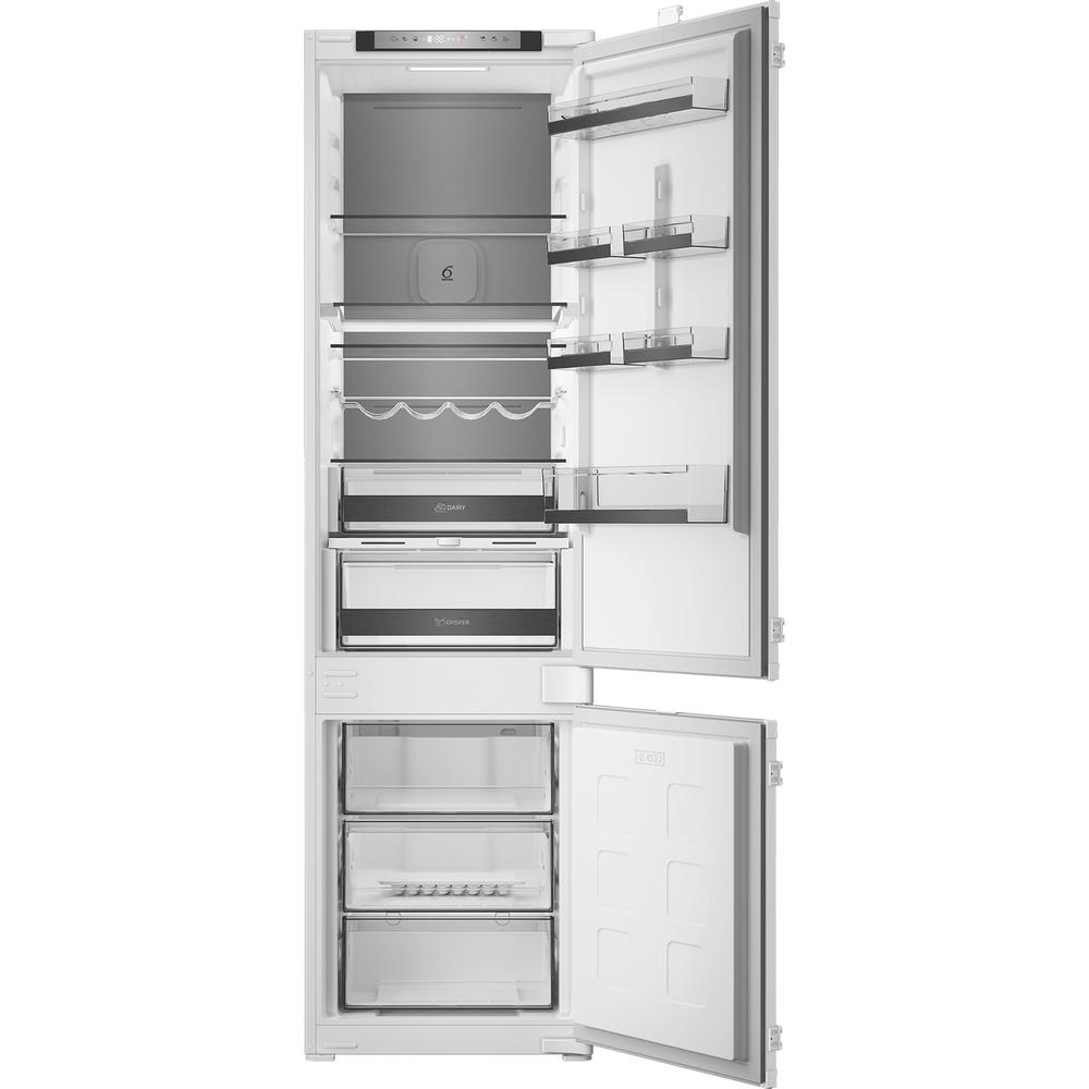 Whirlpool Συνδυασμός ψυγείου/καταψύκτη Εντοιχιζόμενο WHK2 5323 B5E2 Zinc Metal 2 doors Frontal open