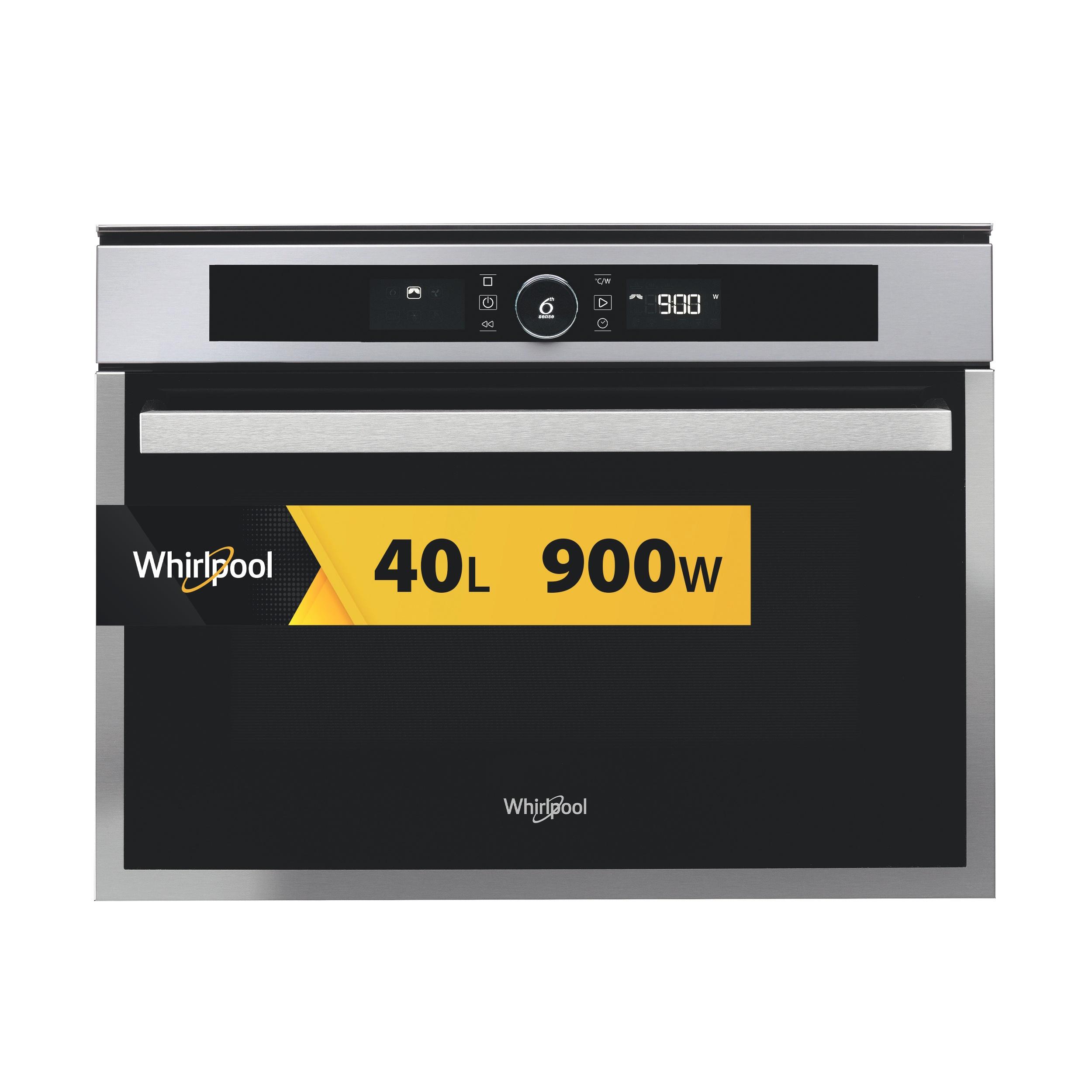 Whirlpool Microondas Encastre AMW 509/IX Acero inoxidable Electrónico 40 MW-Combi 900 Hero image