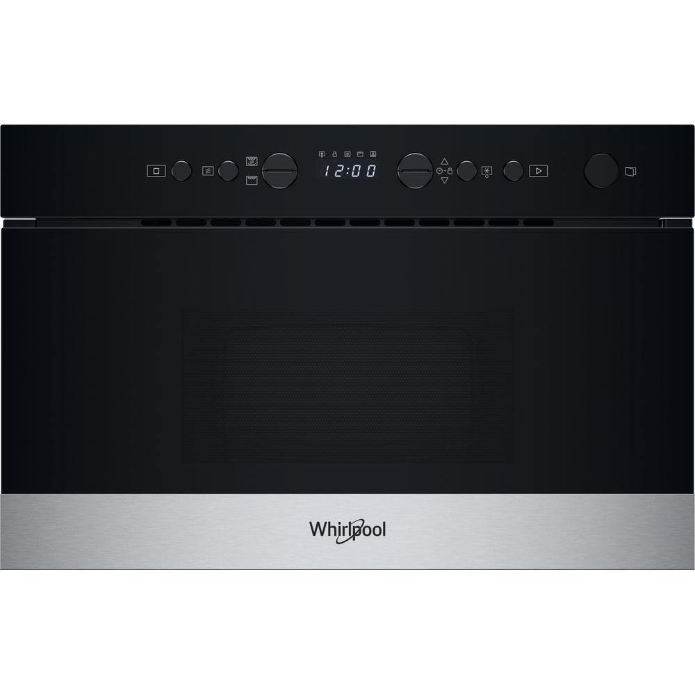 Whirlpool Mikrobangų krosnelė Įmontuojama WMN574BX Nerūdijančio plieno Elektroninis 22 Mikrobangos + Grilius 750 Frontal