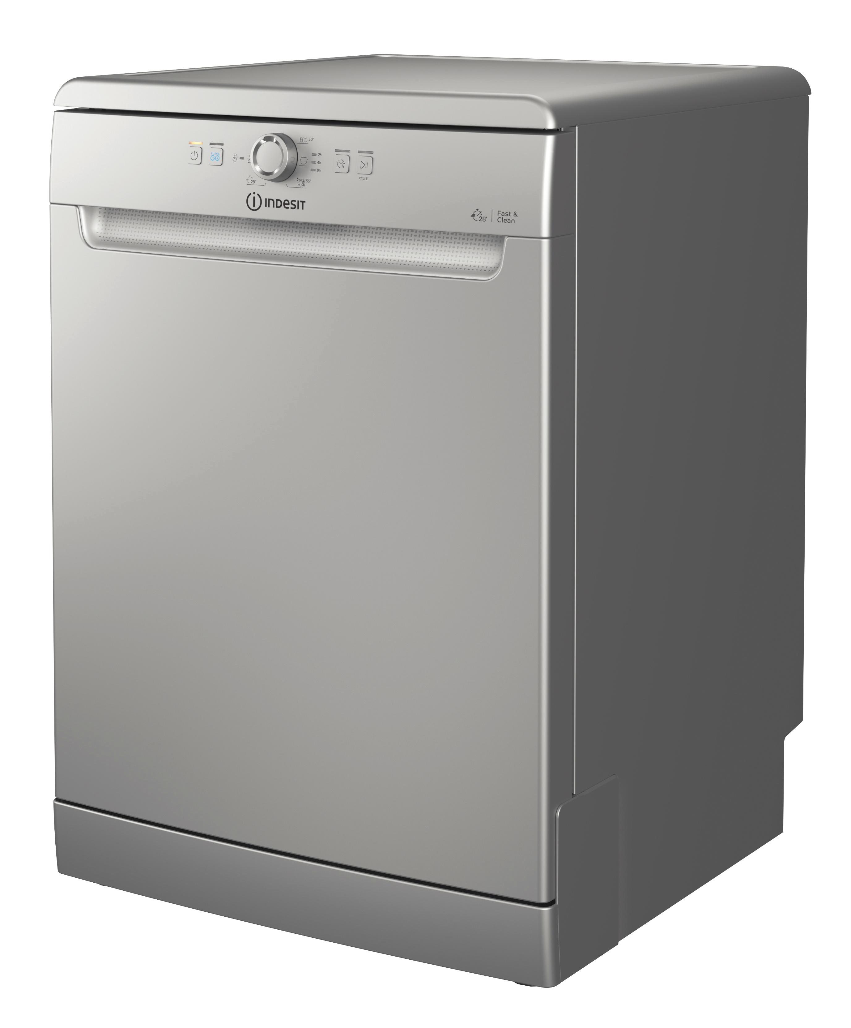 Indesit Dishwasher Free-standing D2F HK26 S UK Free-standing E Perspective
