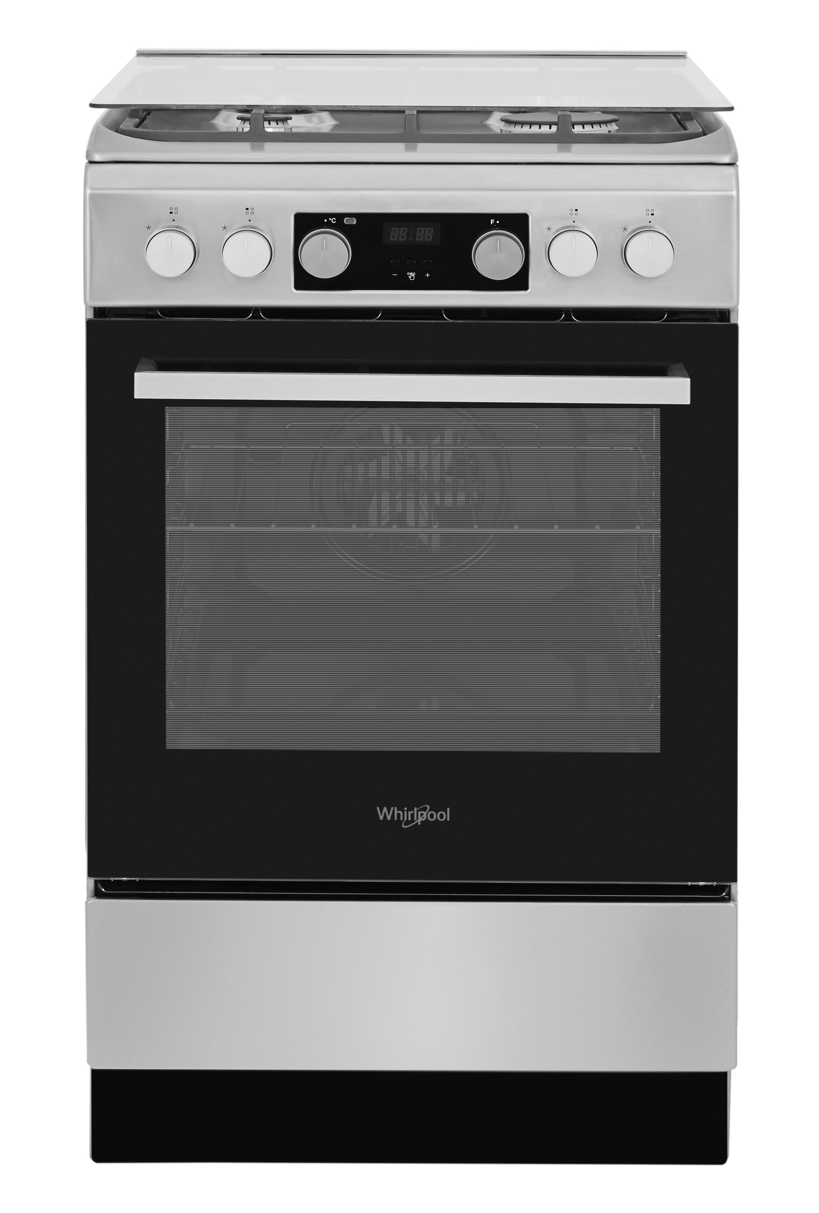 Whirlpool Plīts WS5G8CHX/E/1 Inox Gāzes Frontal