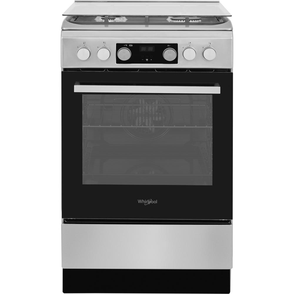 Whirlpool Plīts WS5G8CHX/E/1 Inox Gāzes Frontal