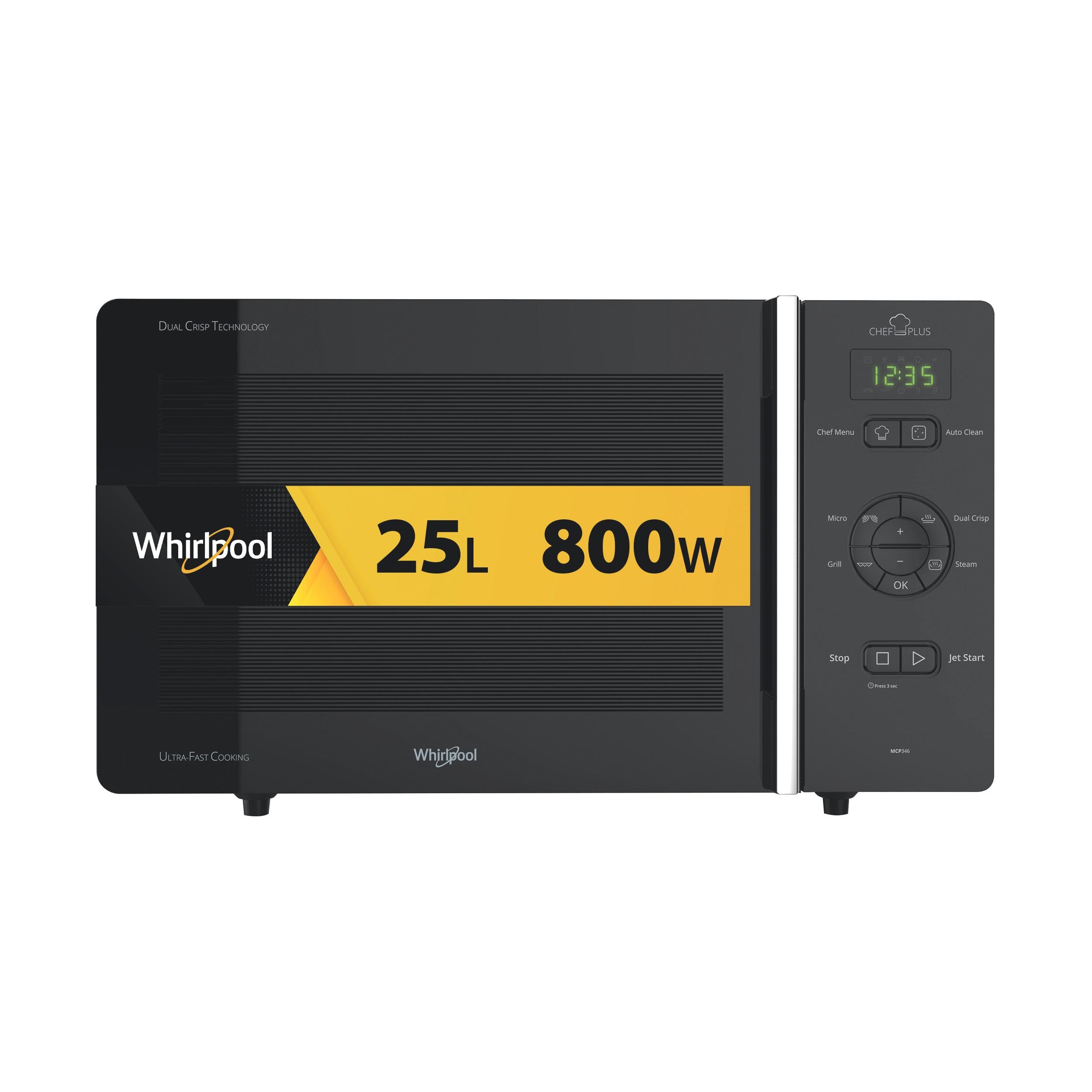 Whirlpool Mikrovlnná trouba Volně stojící MCP 346 SL Stříbrná Elektronické 25 Mikrovlny + Gril 800 Hero image