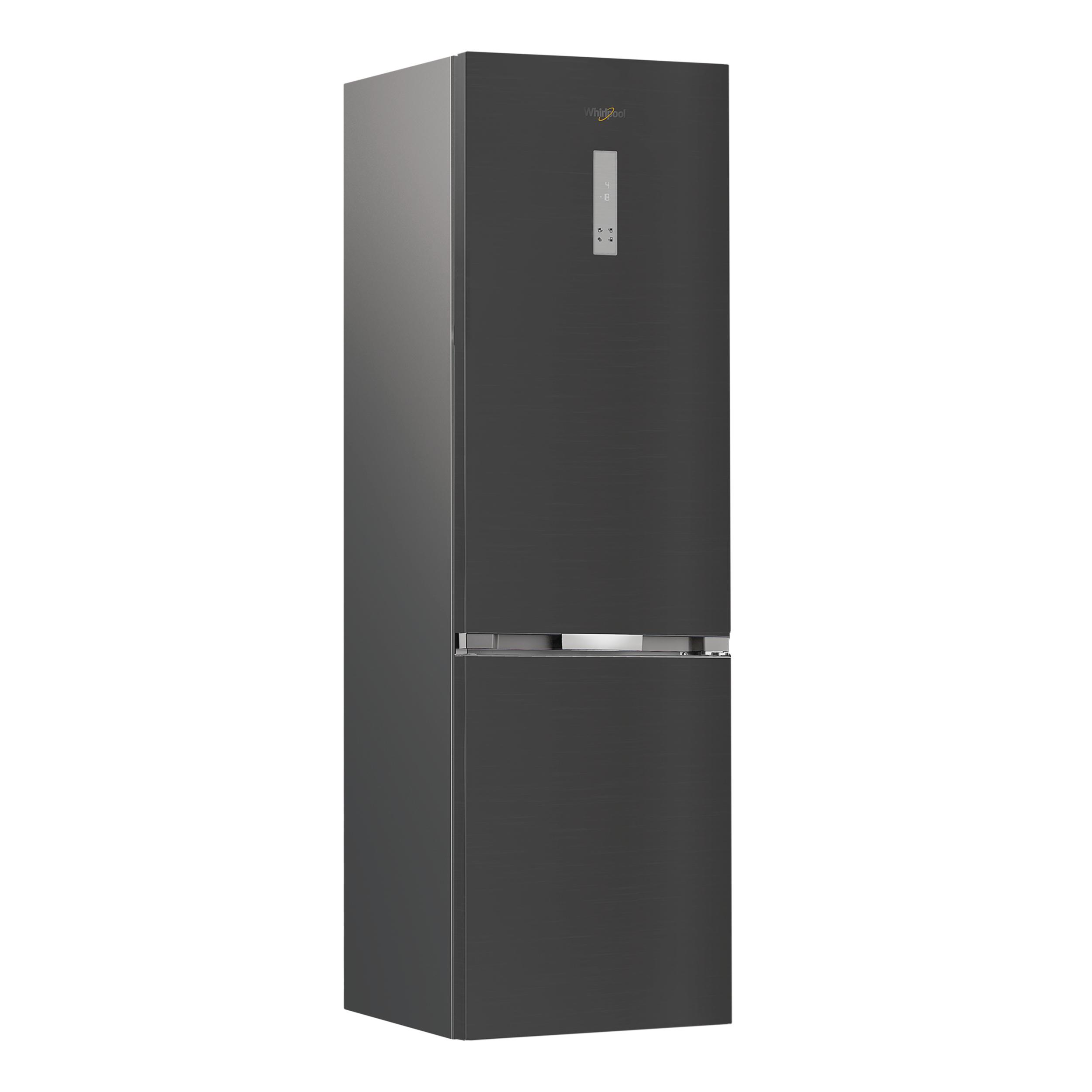 Whirlpool Fridge-Freezer Combination Free-standing WHK 26403 XBR6UK Black 2 doors Perspective