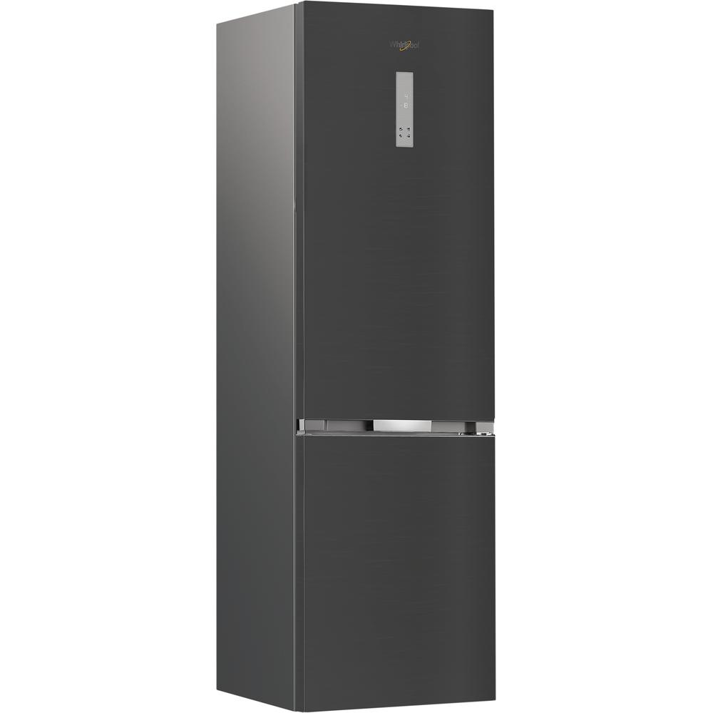 Whirlpool Fridge-Freezer Combination Free-standing WHK 26403 XBR6UK Black 2 doors Perspective
