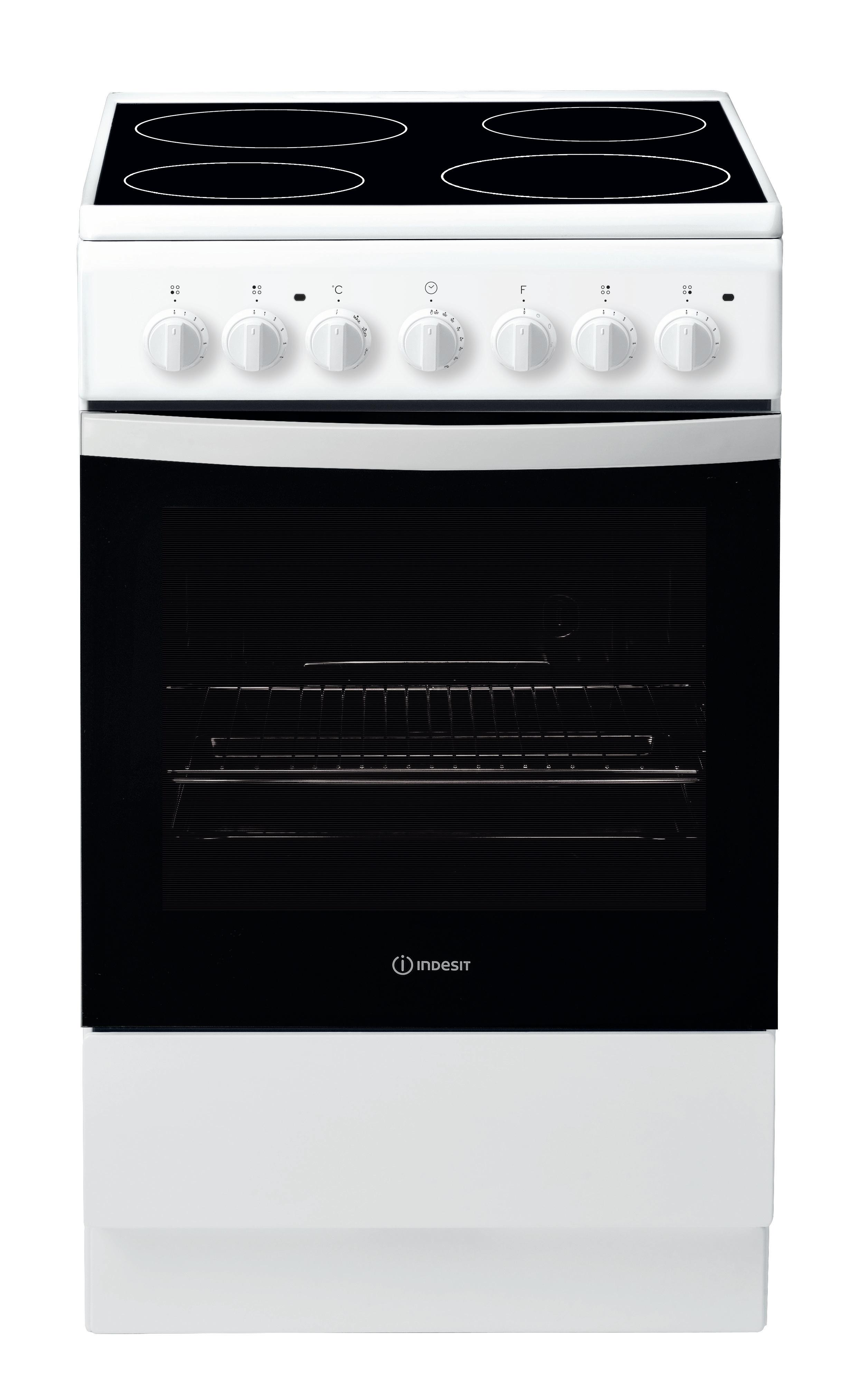 Indesit Sporák IS5V4PHW/E Biela Electrical Frontal