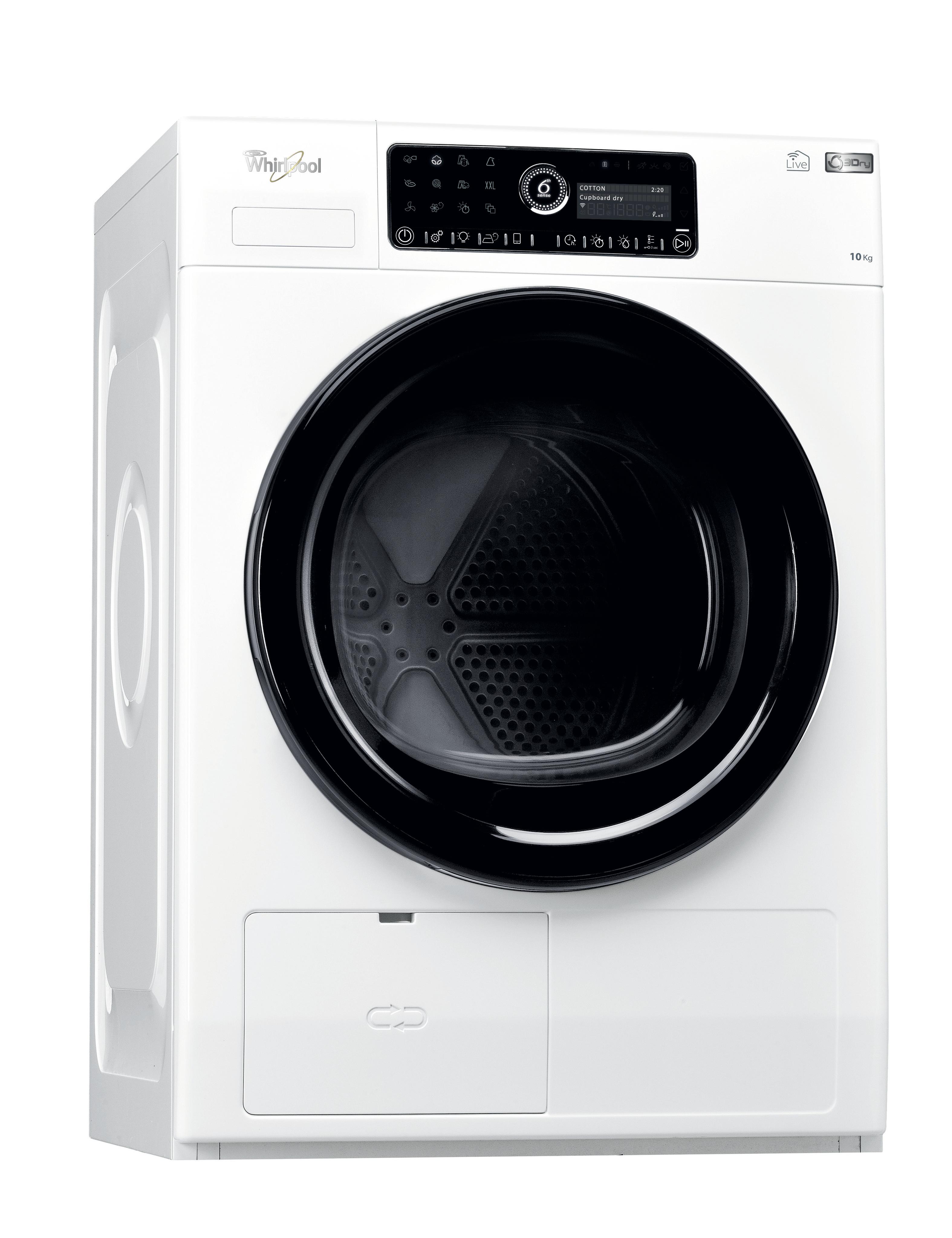 Whirlpool Dryer HSCX 10441 White Perspective
