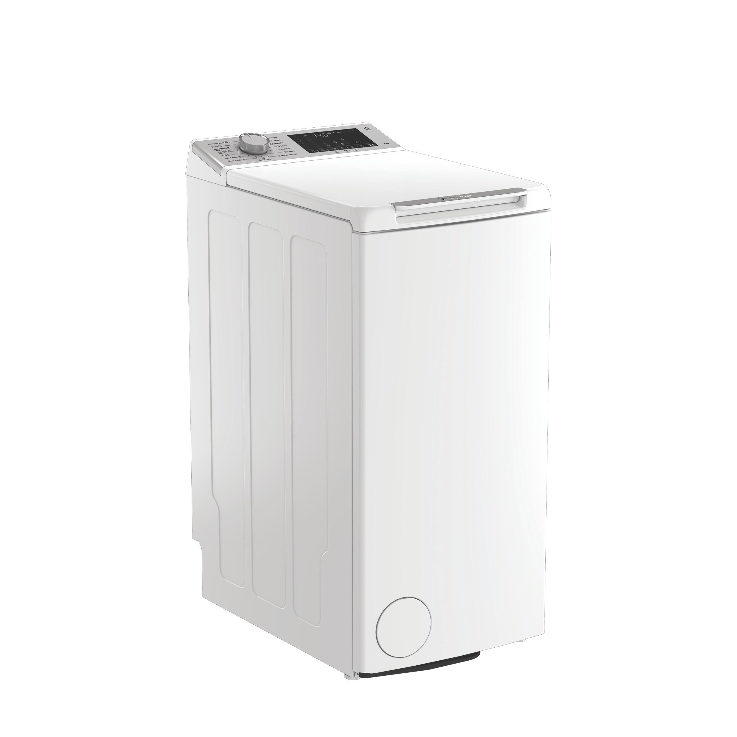 Whirlpool Перална машина Свободностоящи TW622DSFCEE Бял Модел с горно зареждане B Perspective