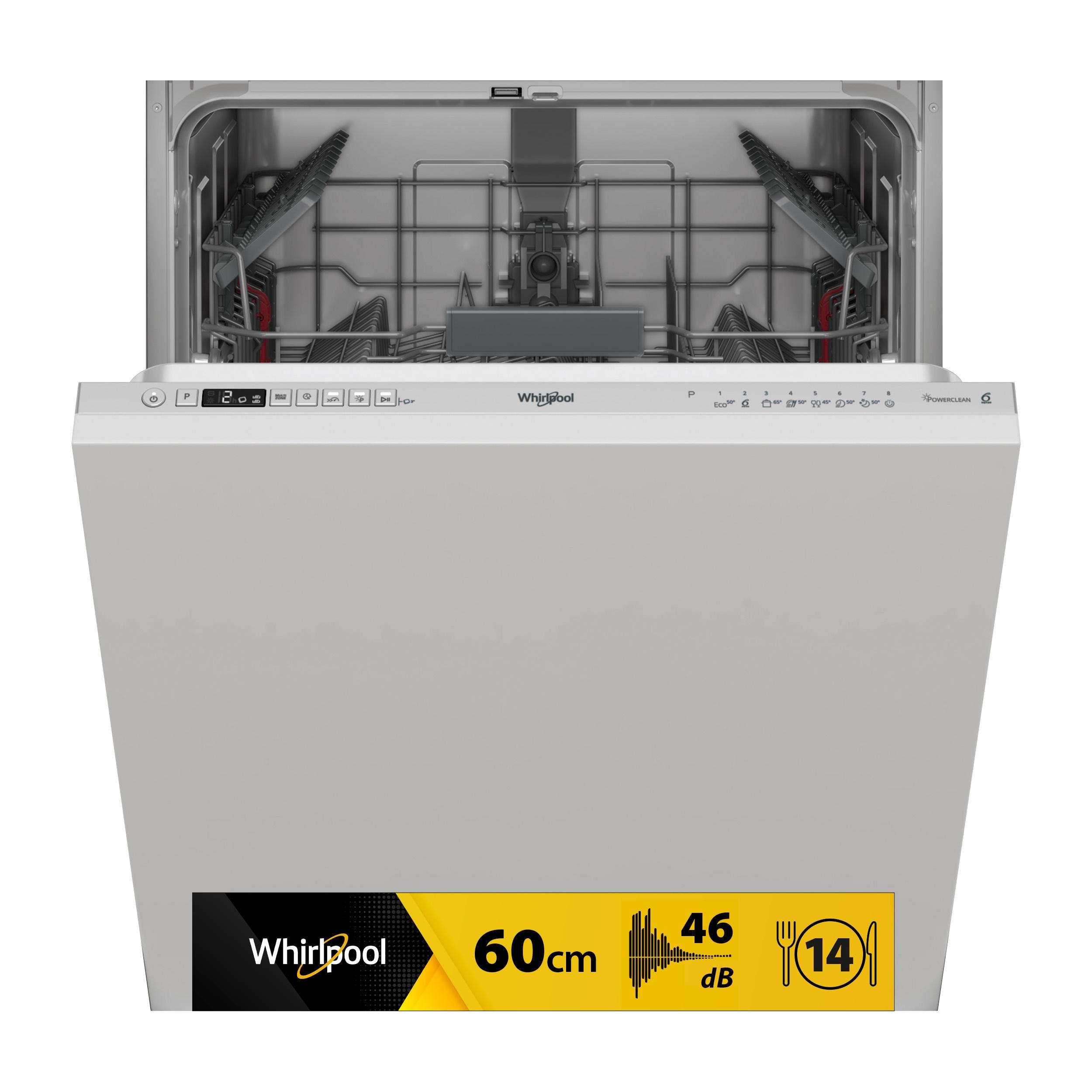 Whirlpool Dishwasher Vgradni WI 7020 P Povsem vgrajen E Frontal
