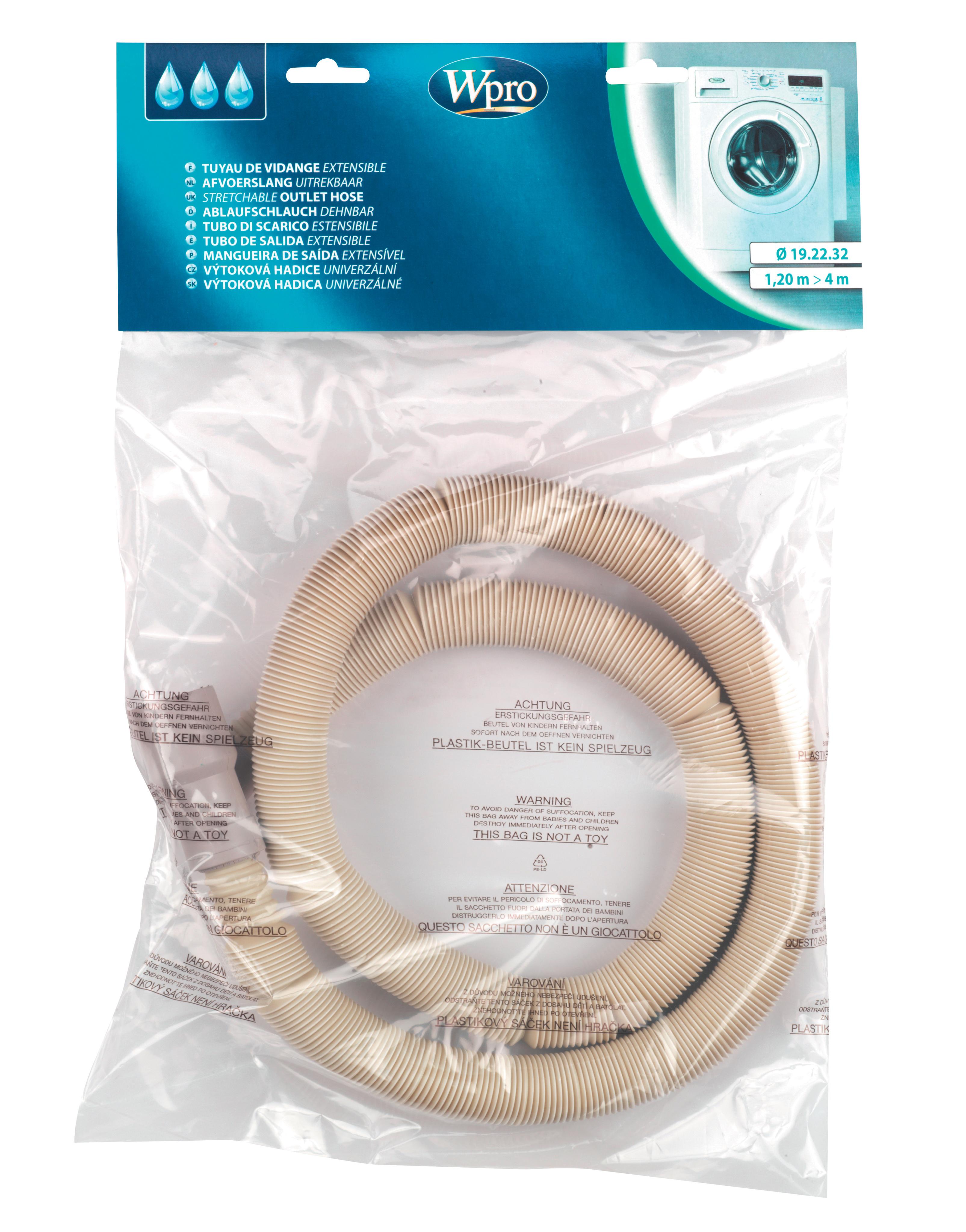 Odtoková hadice elastická 1,2 až 4 m