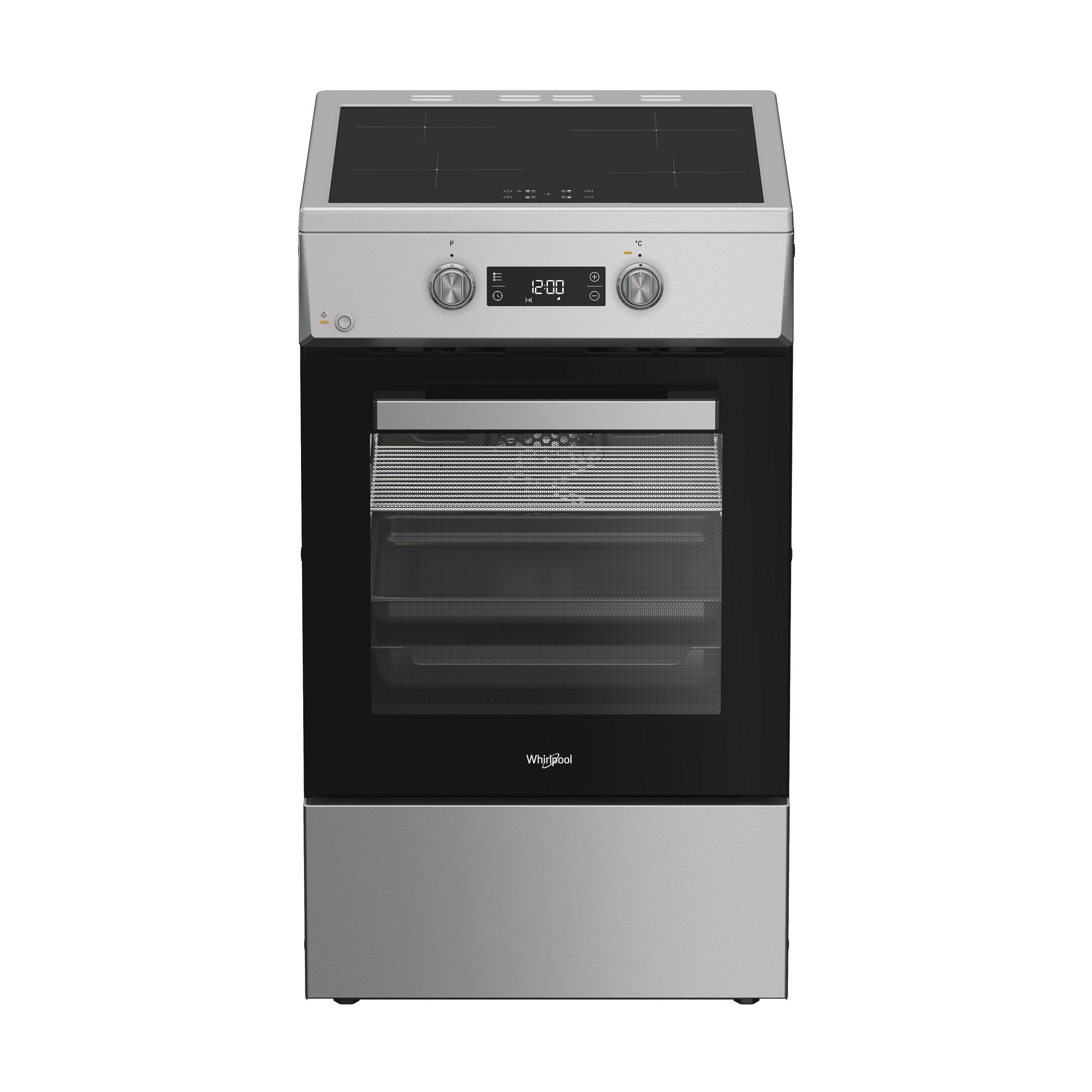 Whirlpool Viryklė W5I8LCSX Nerūdijančio plieno Elektrinė Frontal