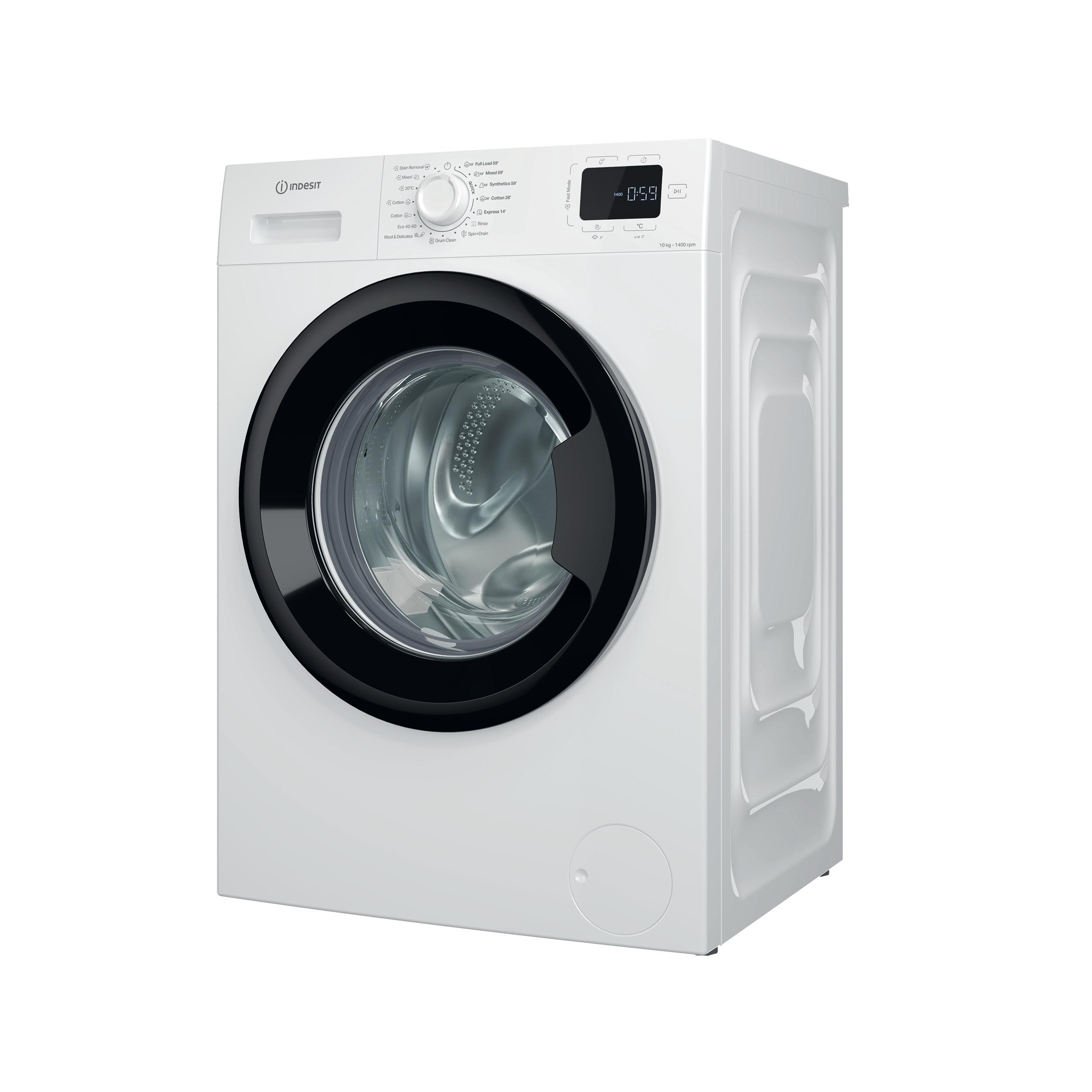 Indesit Πλυντήριο ρούχων Ελεύθερο IM 1064B MY TIME EE Λευκό Front loader A Perspective