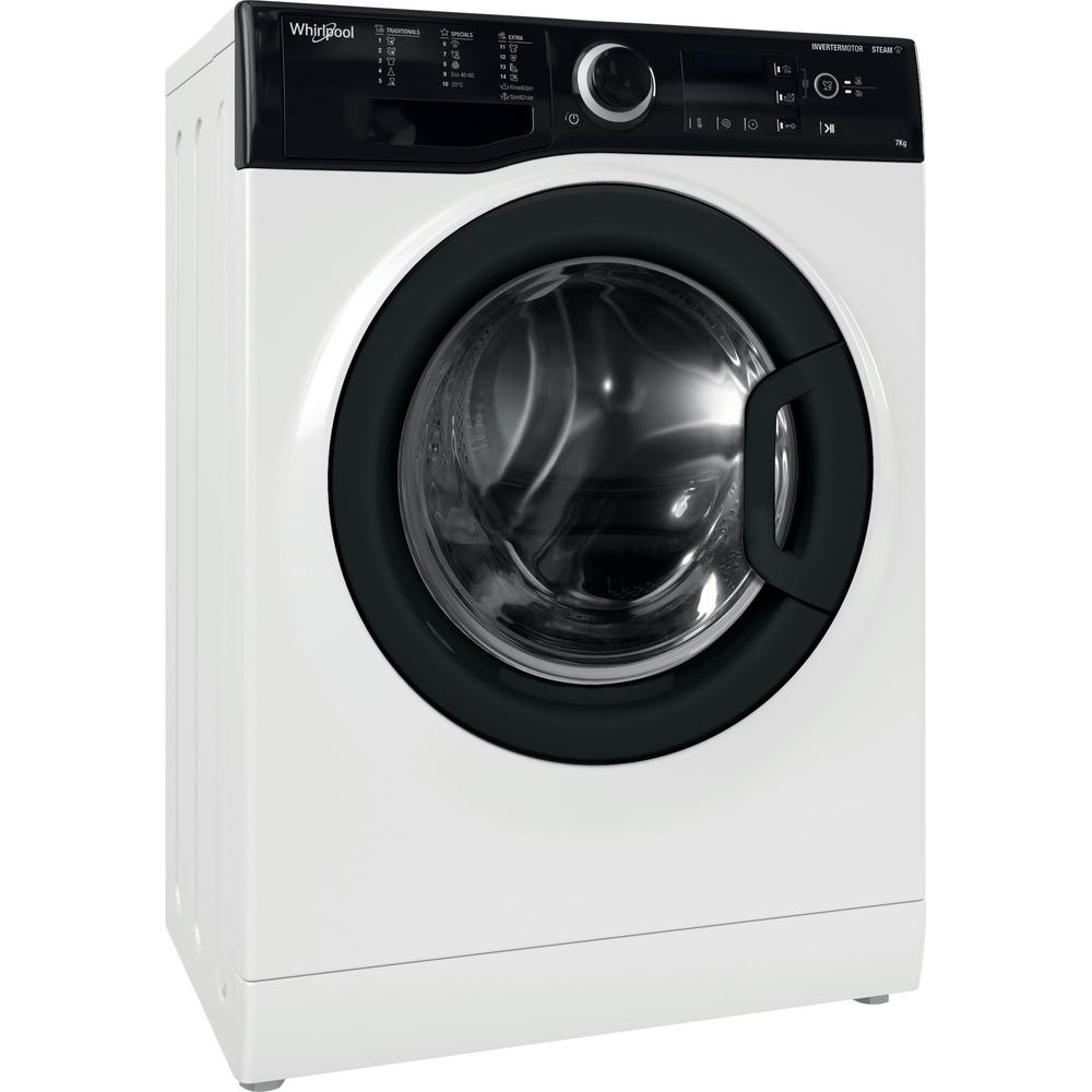 Whirlpool Skalbimo mašina Laisvai pastatoma WRSB 7259 BB EU Balta Pakraunama iš priekio B Perspective