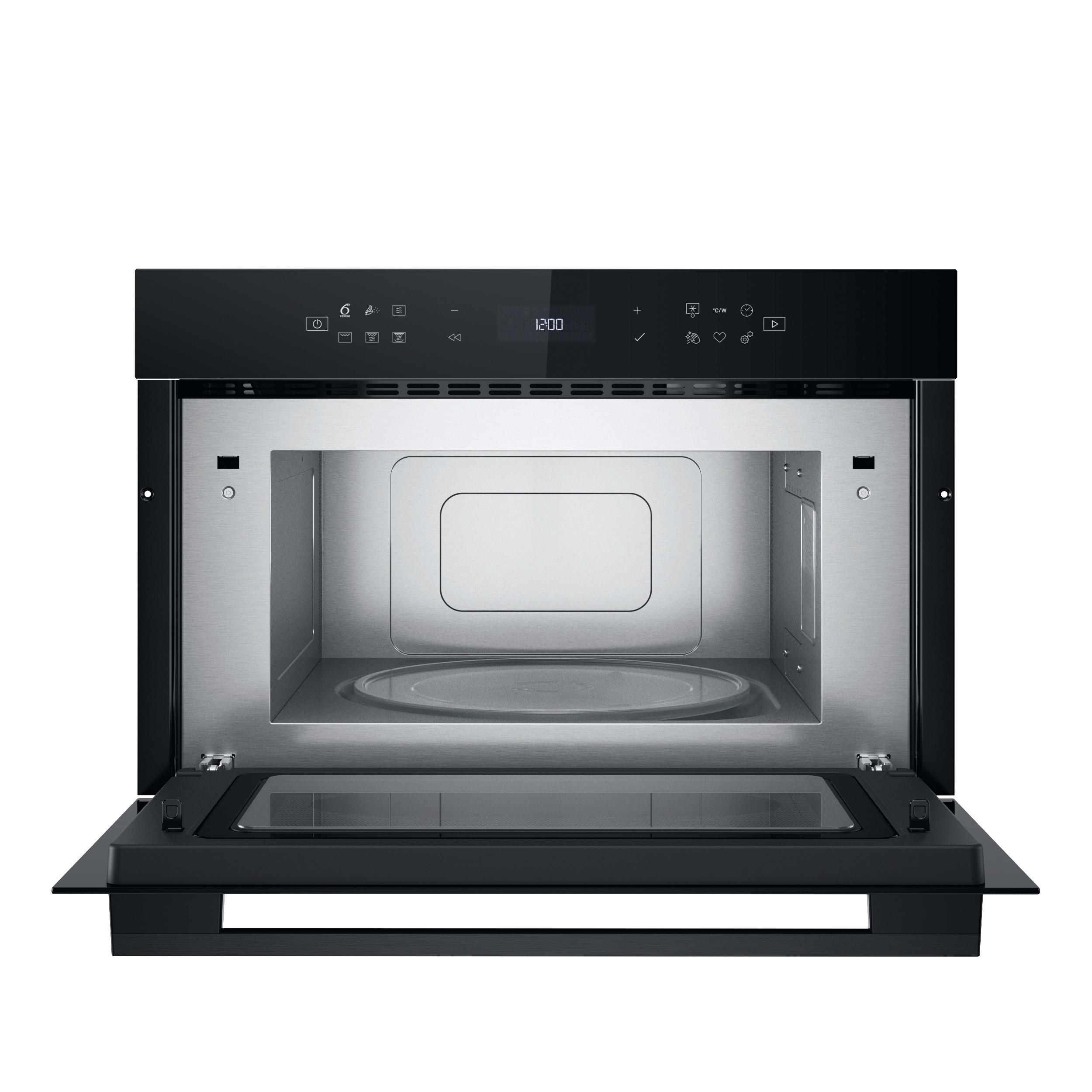 Whirlpool Four à micro-ondes Encastrable WMD7O4TB Noir Électronique 31 Micro-ondes + gril 1000 Frontal open