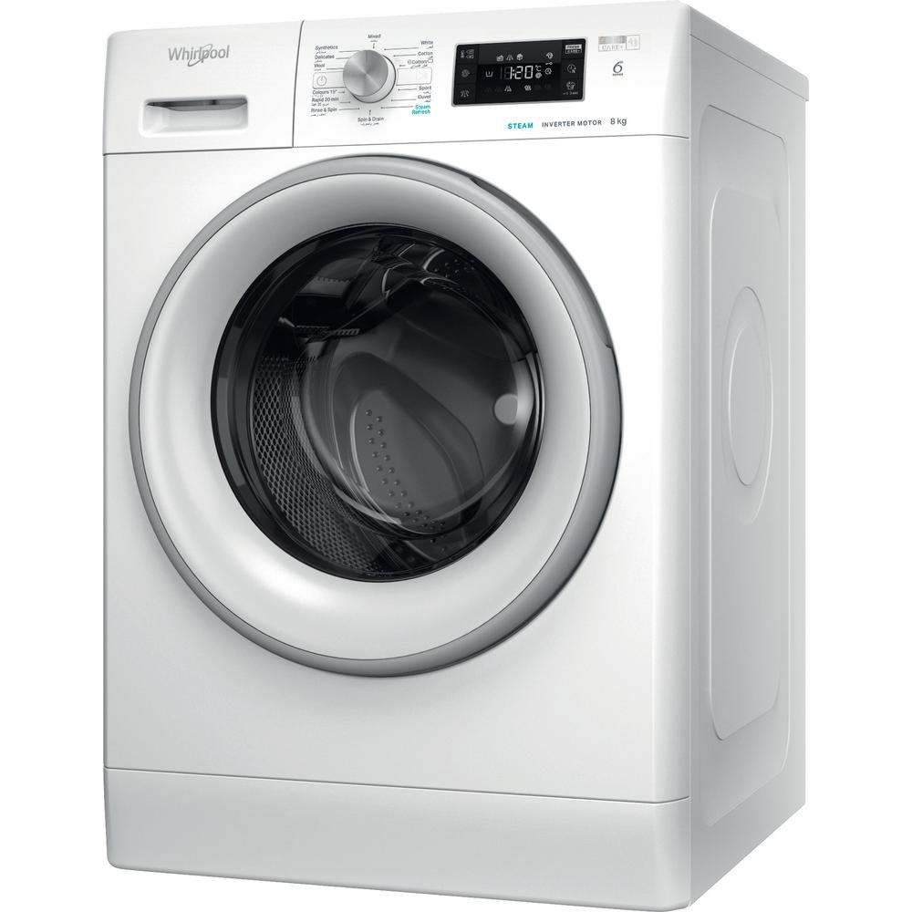 Whirlpool Washing machine Free-standing FFB 8259 SV GCC White Front loader A+++ Perspective