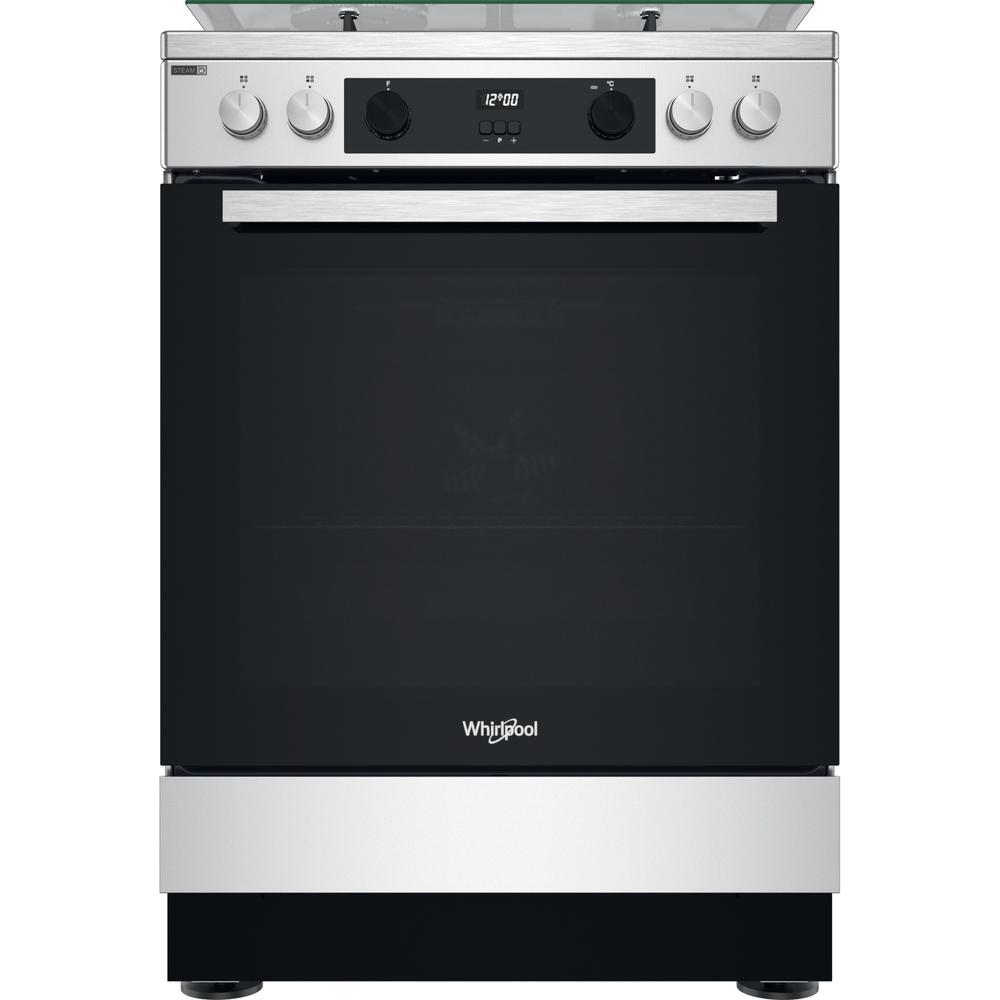 Whirlpool Pliit WS68G8CHX/E/1 Roostevaba Gaas Frontal