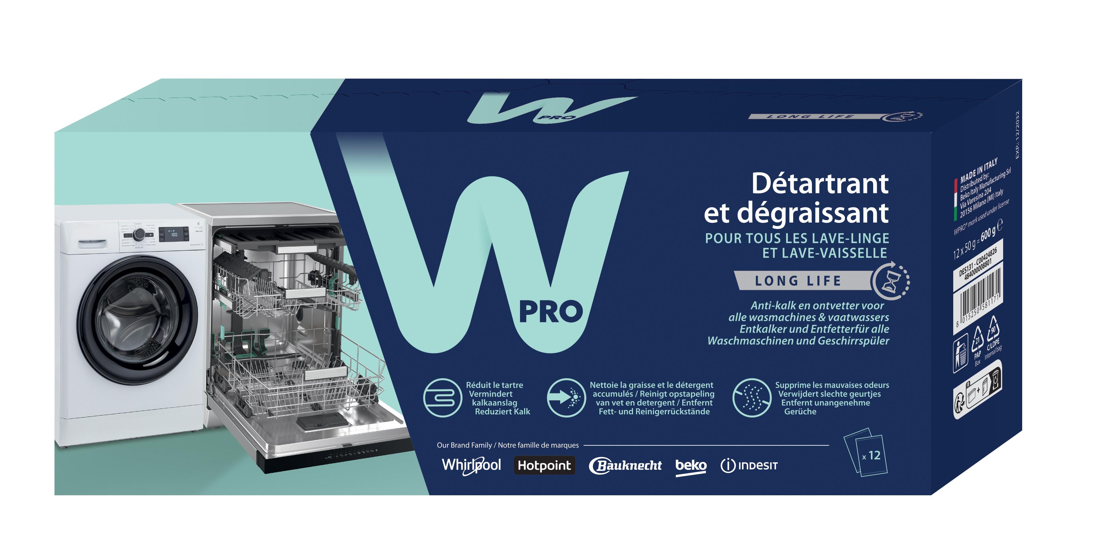 3-in-1 ontkalker en ontvetter voor wasmachine/ vaatwasser