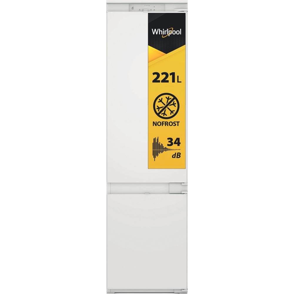 Whirlpool Külmik-sügavkülmik Integreeritav WHC20D023B1 SF Valge 2 doors Perspective open