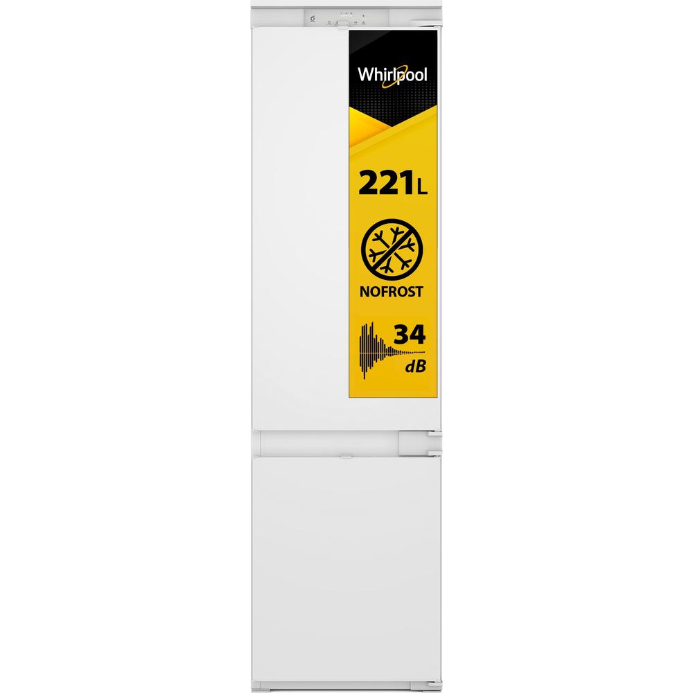 Whirlpool Šaldytuvo / šaldiklio kombinacija Įmontuojama WHC20D023B1 SF Balta 2 doors Perspective open