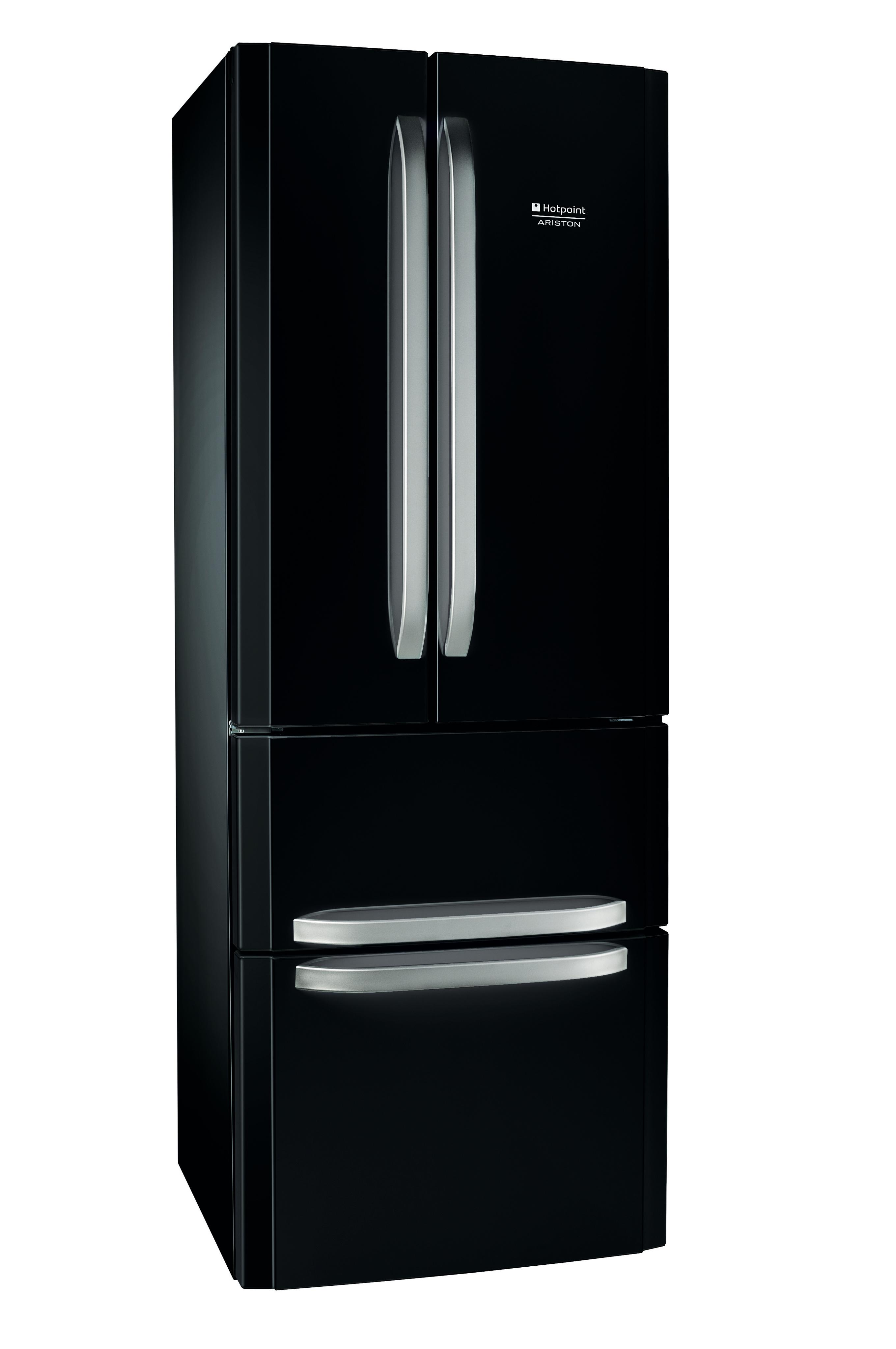 Hotpoint_Ariston Chłodziarka/zamrażarka Wolnostojący E4D B C1 Black (WH) Czterodrzwiow(y)a Perspective