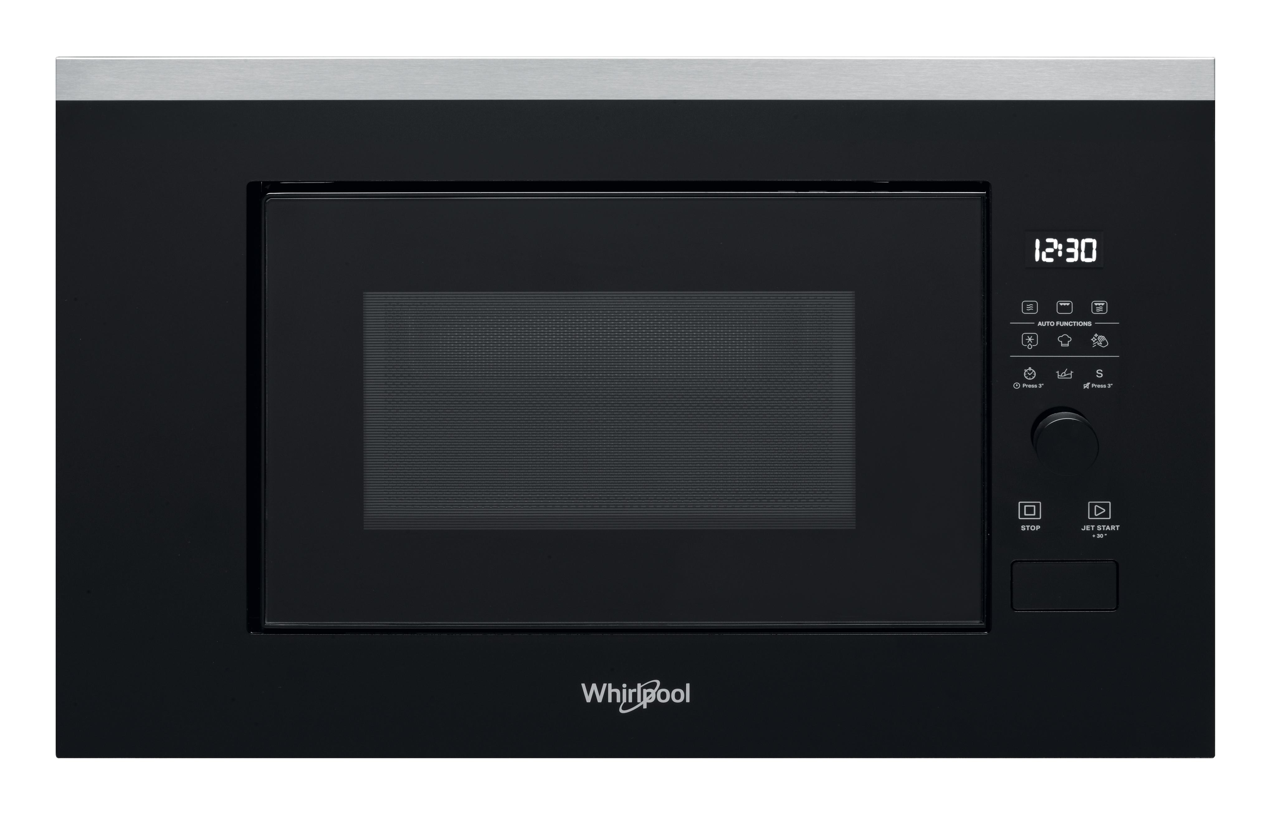 Whirlpool Mikrovlnná rúra Vstavané WMF200G Nerezová Elektronické 20 Mikrovlny + Gril 800 Frontal