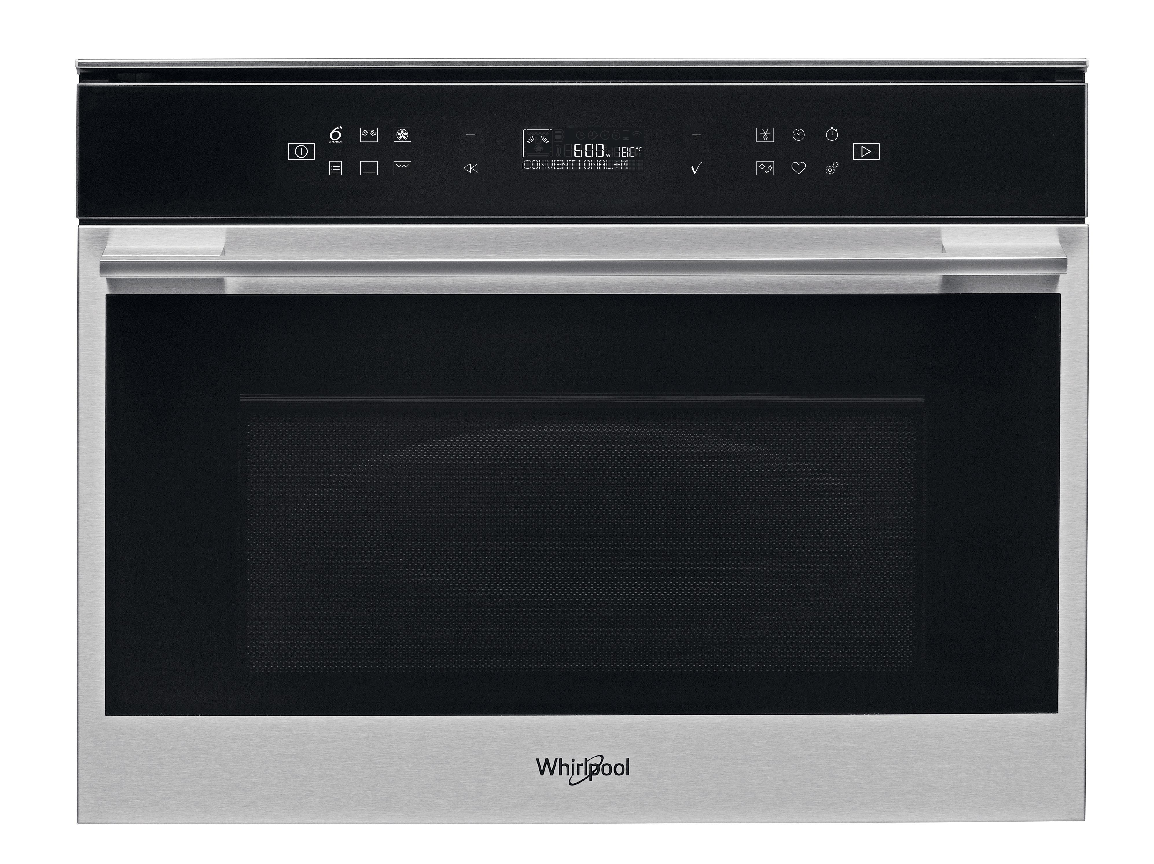 Whirlpool Microondas Encastre W7 ME450 Acero inoxidable Electrónico 40 MW-Combi 850 Frontal