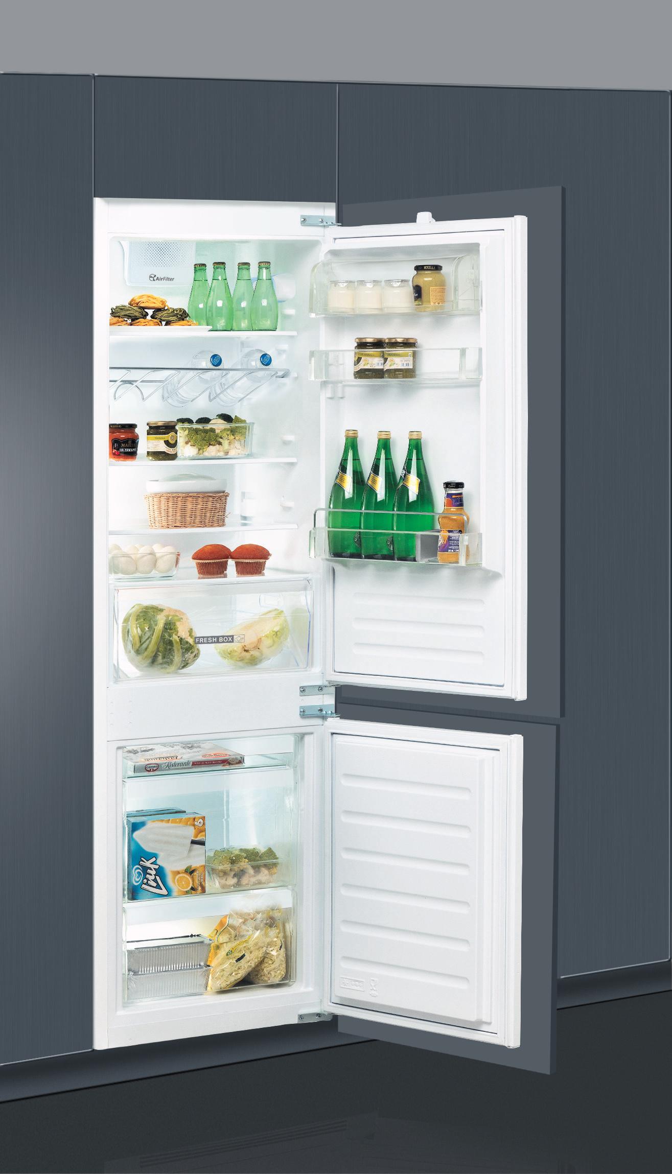 Whirlpool Fridge/freezer combination Built-in ART 6510/A+ SF Inox 2 doors Perspective open