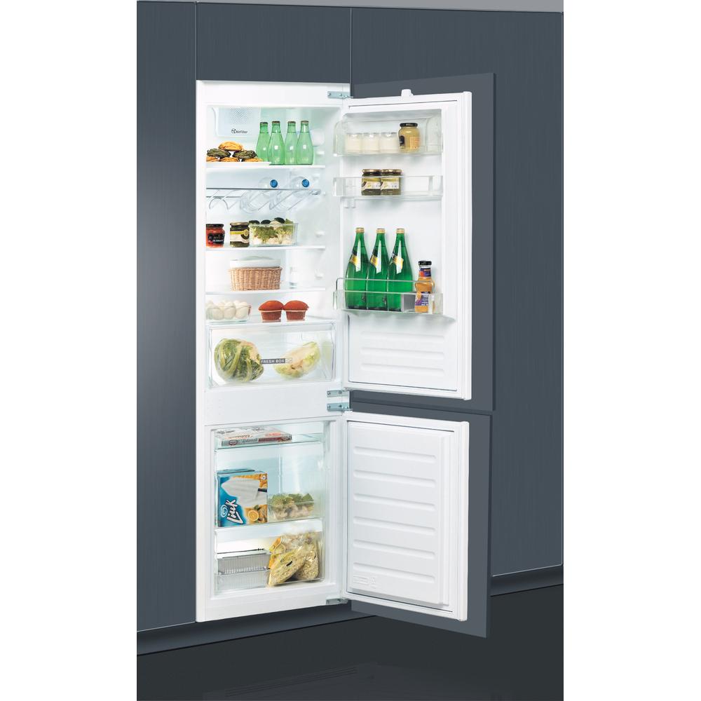Whirlpool Fridge/freezer combination Built-in ART 6510/A+ SF Inox 2 doors Perspective open